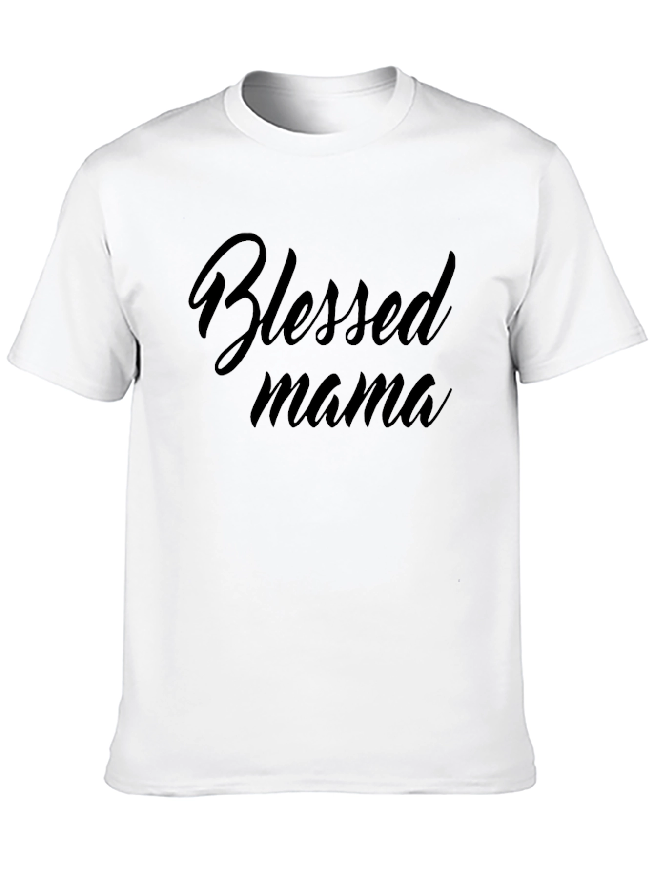 Blessed Mama Graphic Tee - Black