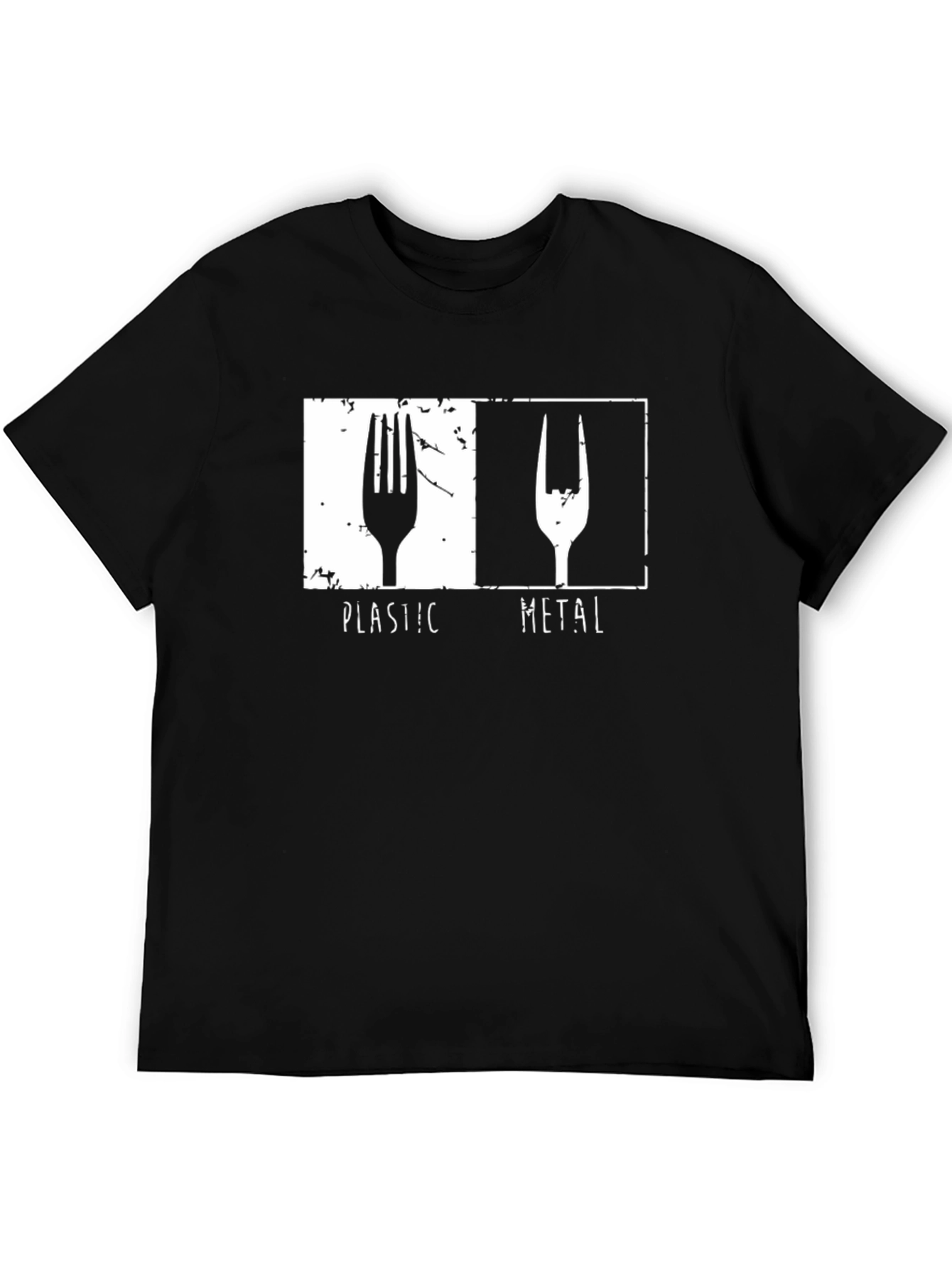Plastic Metal Fork Graphic T-Shirt