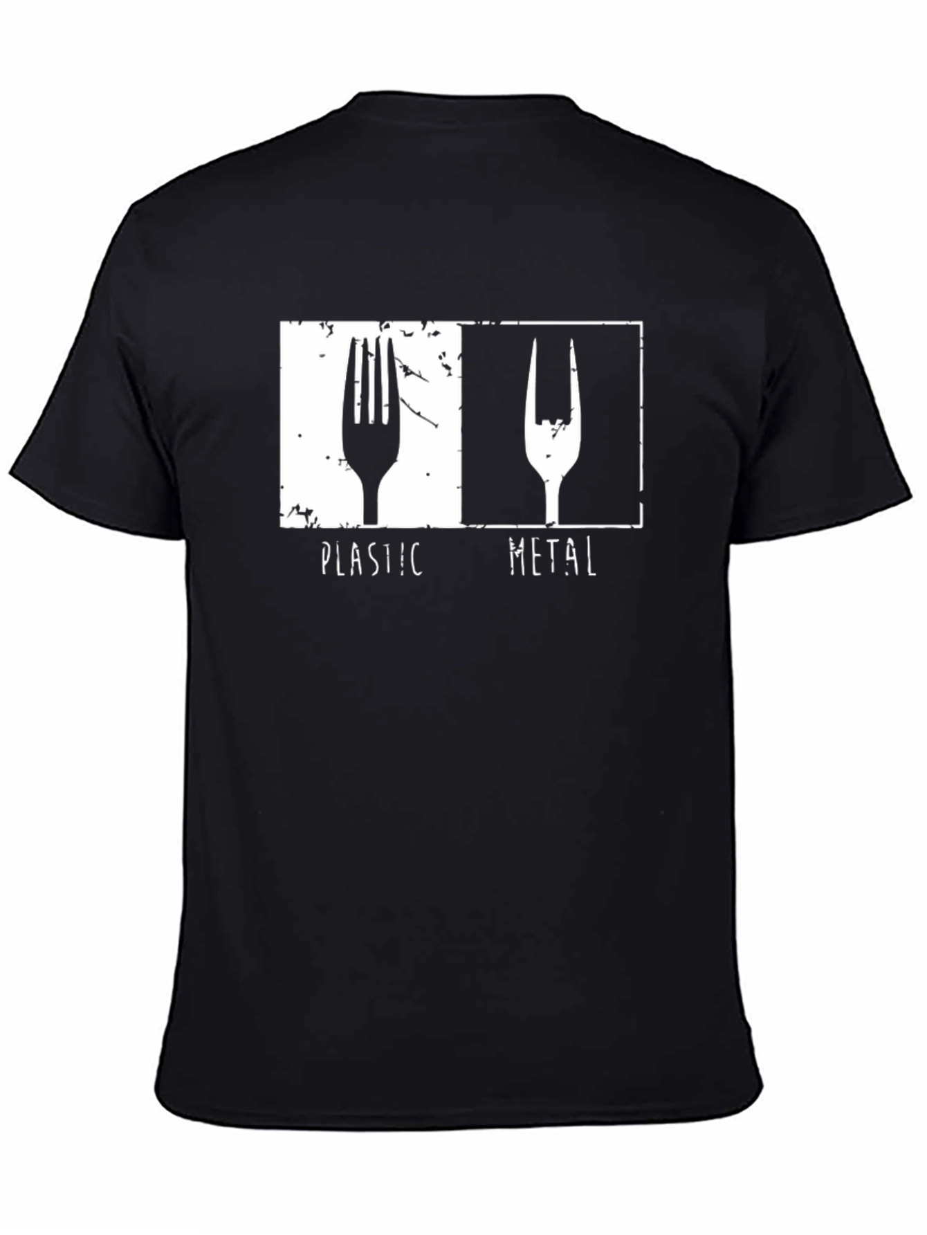 Plastic Metal Fork Graphic T-Shirt