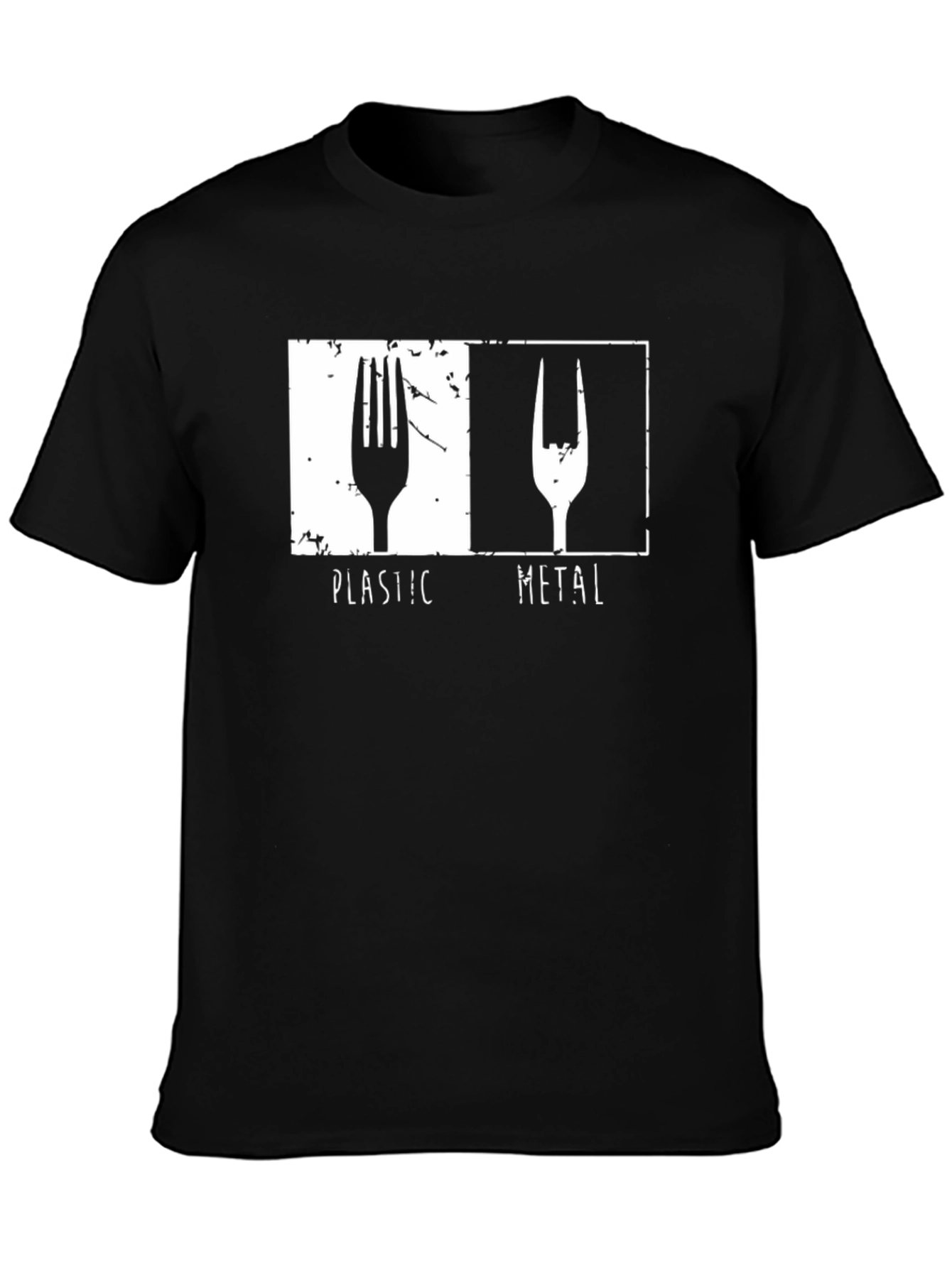 Plastic Metal Fork Graphic T-Shirt