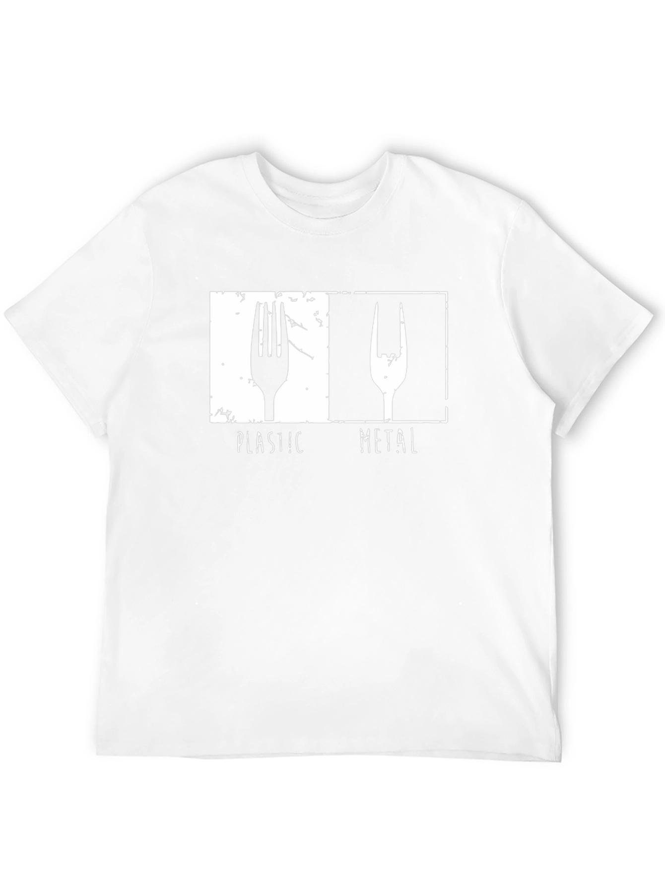 Plastic Metal Fork Graphic T-Shirt