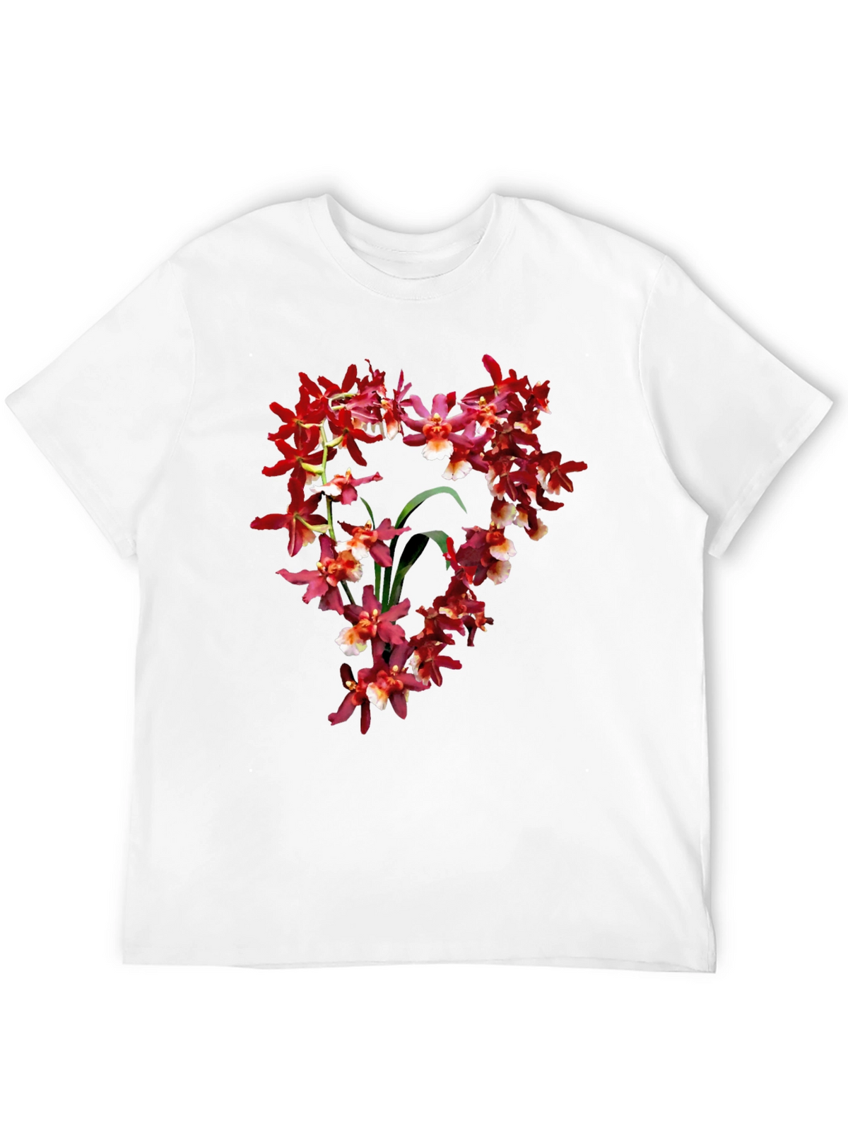 Floral Orchid Graphic Print T-Shirt