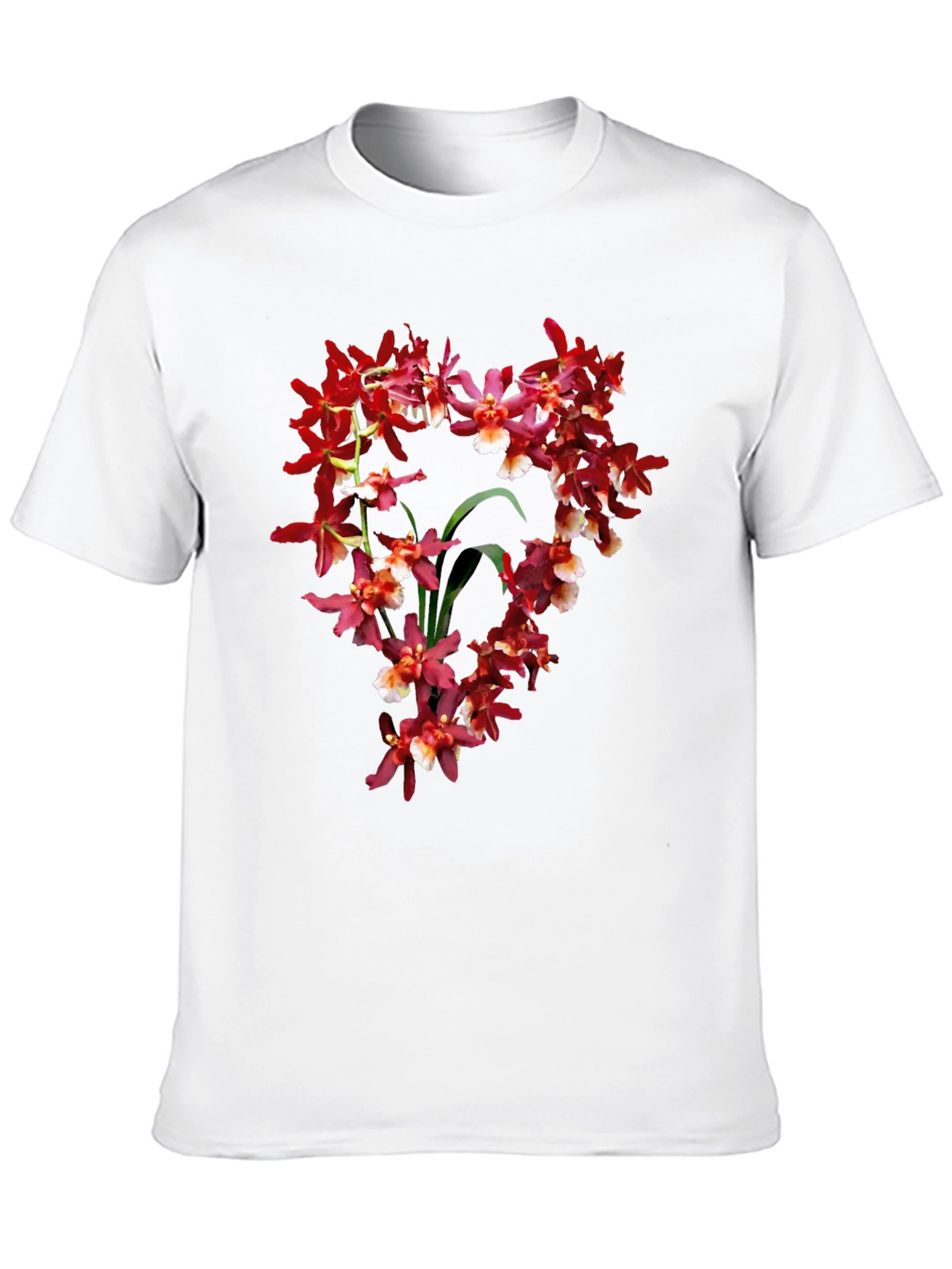 Floral Orchid Graphic Print T-Shirt