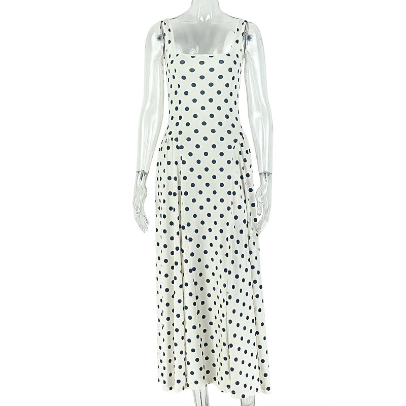 Women's Casual Polka Dot Print A-Line Dress