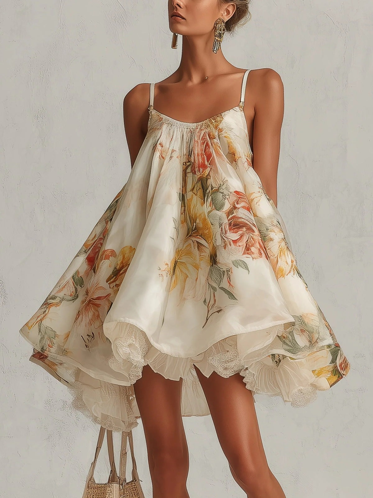 Women's Floral Print Loose Dress