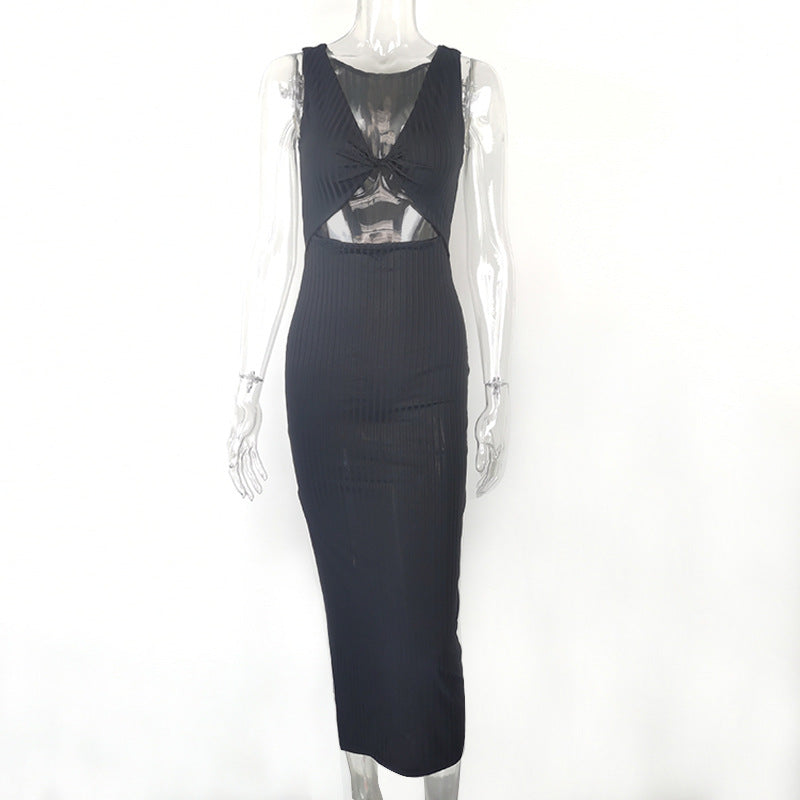 Women's Summer Sexy Kink Side-Slit Slim Elegant Backless Dress