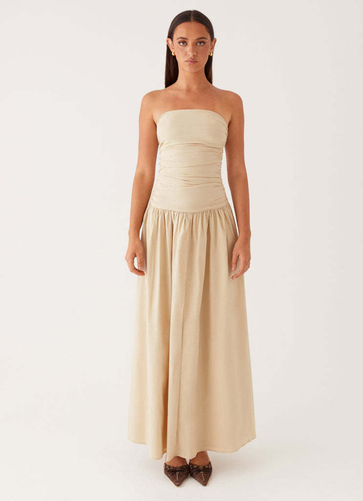 Women's Sexy Elegant Summer Tube Top Slim Fit Pleated Dress