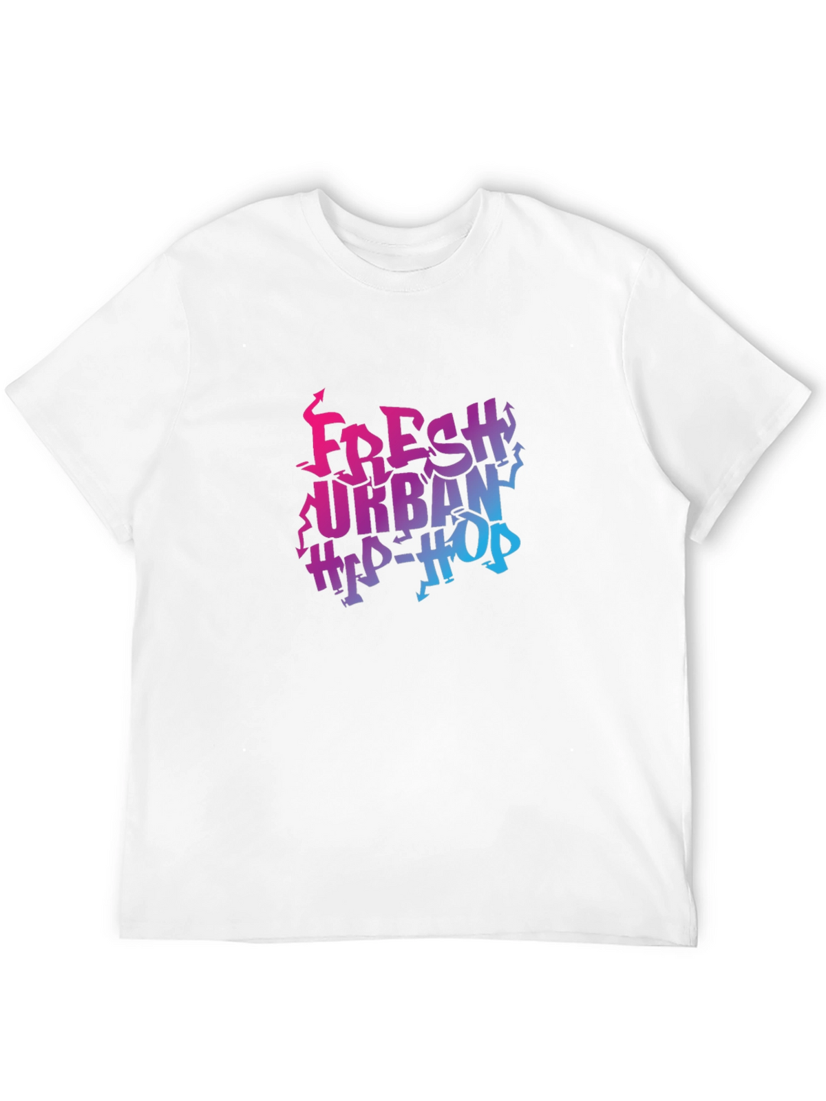 Fresh Urban Hip-Hop Black Graphic Tee