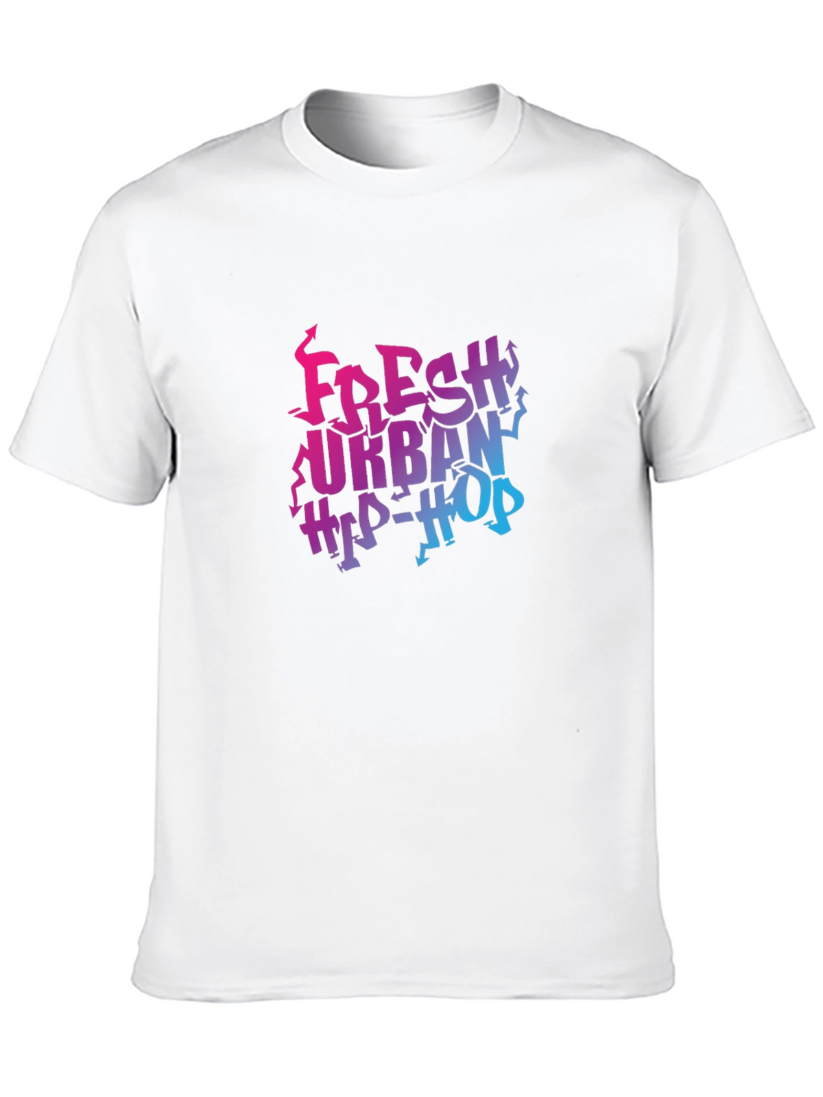 Fresh Urban Hip-Hop Black Graphic Tee