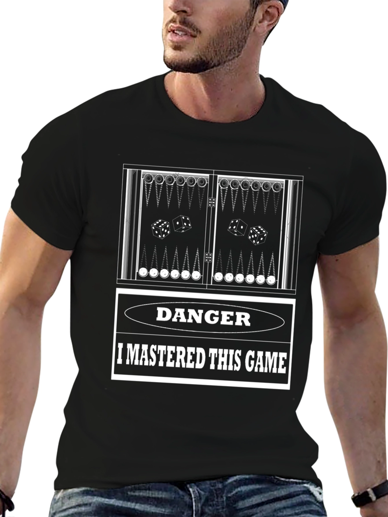 Danger I Mastered This Game Backgammon T-Shirt