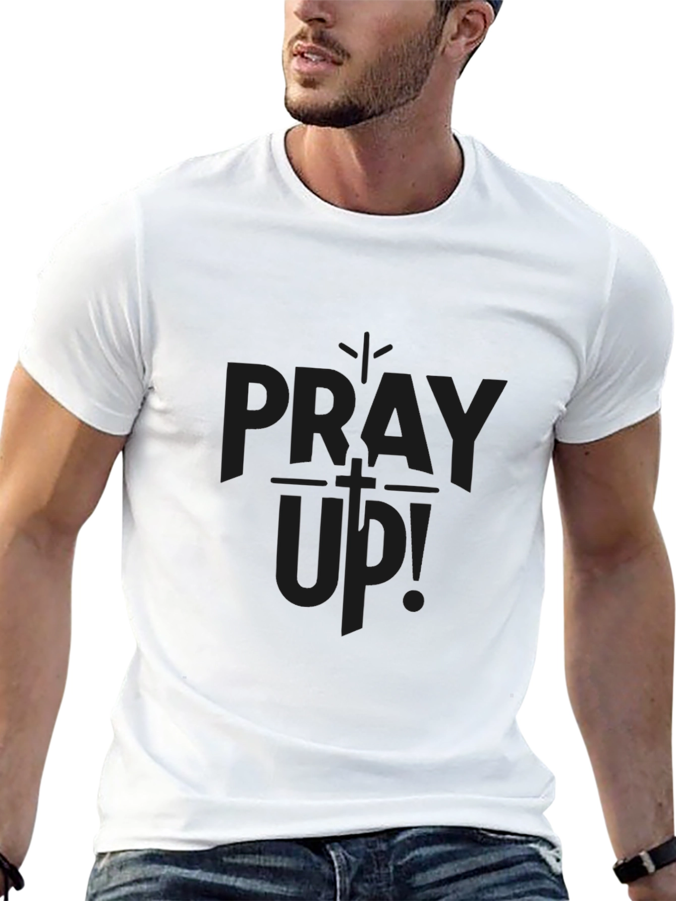 Pray Up! Christian T-Shirt - Classic Fit