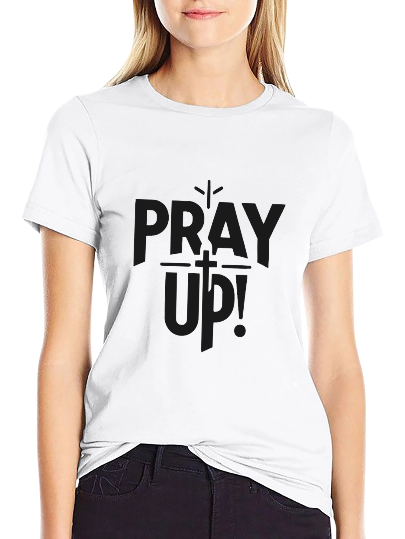 Pray Up! Christian T-Shirt - Classic Fit