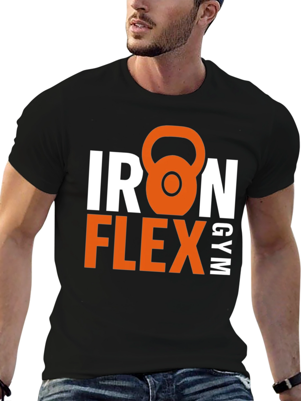 Iron Flex Gym Black T-Shirt