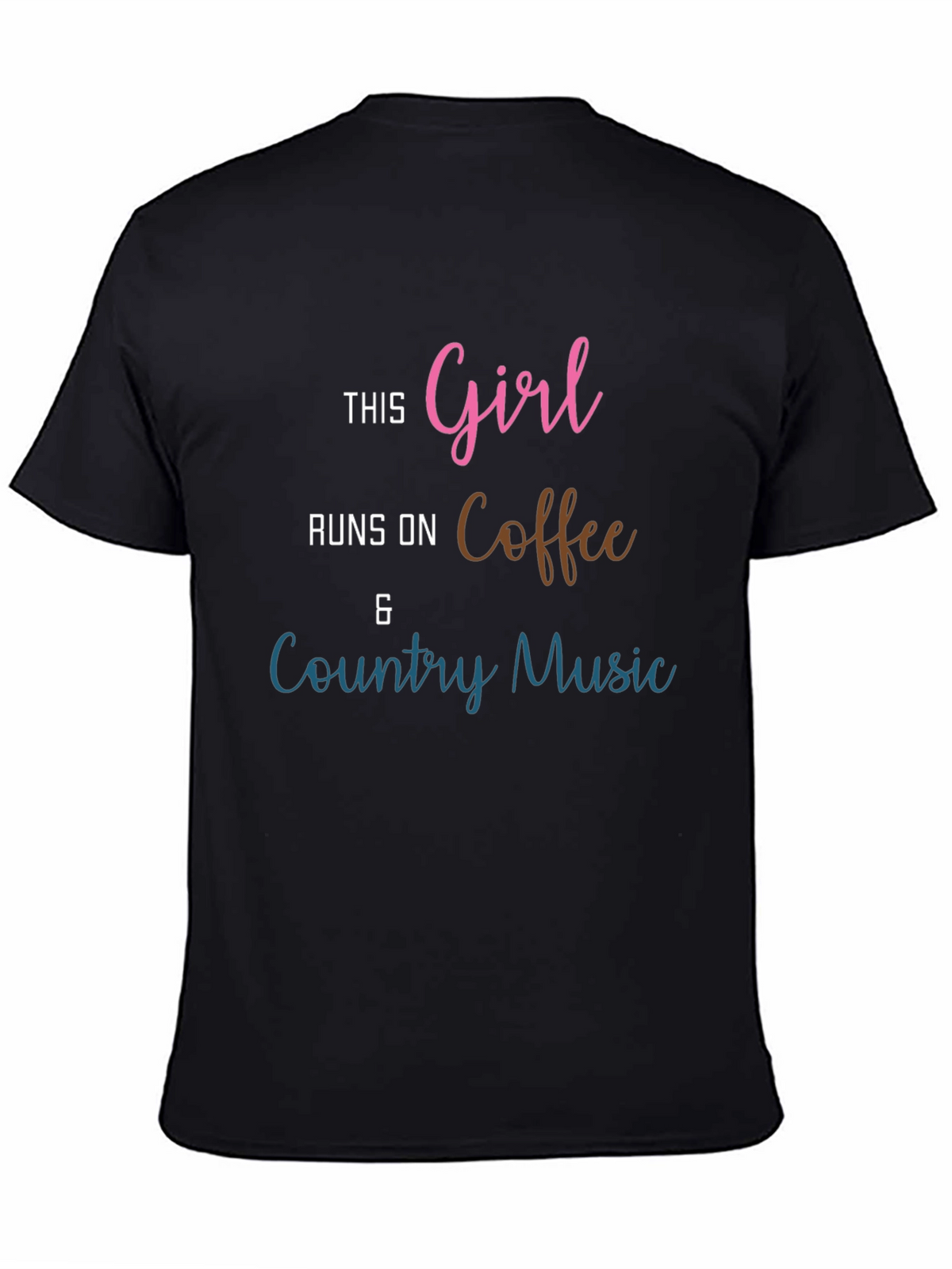 Girl Runs on Coffee & Country Music T-Shirt