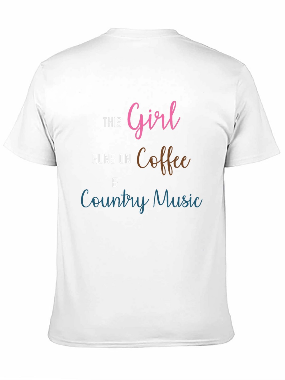 Girl Runs on Coffee & Country Music T-Shirt