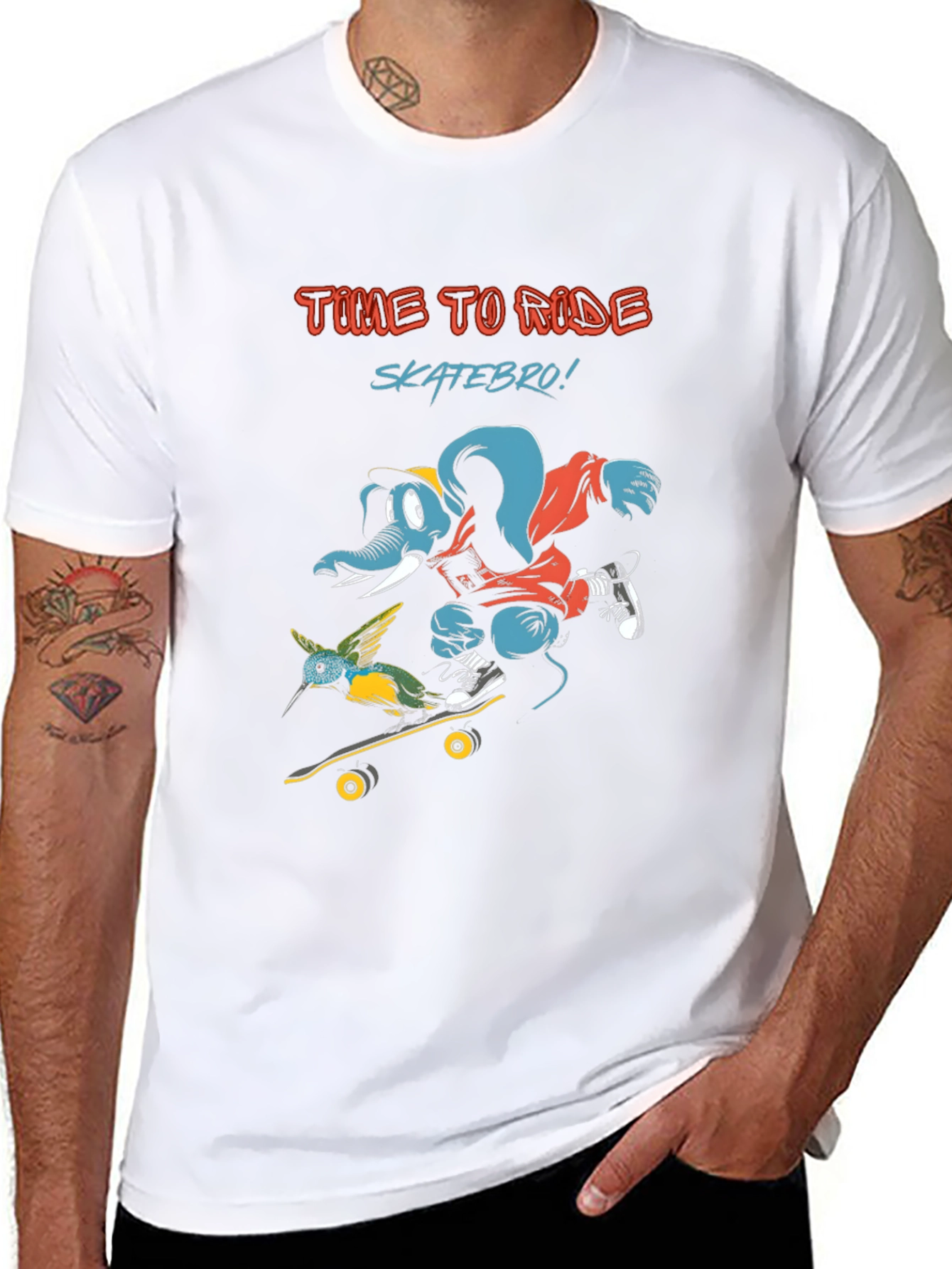 Time to Ride Sk8 Bro! Graphic Tee