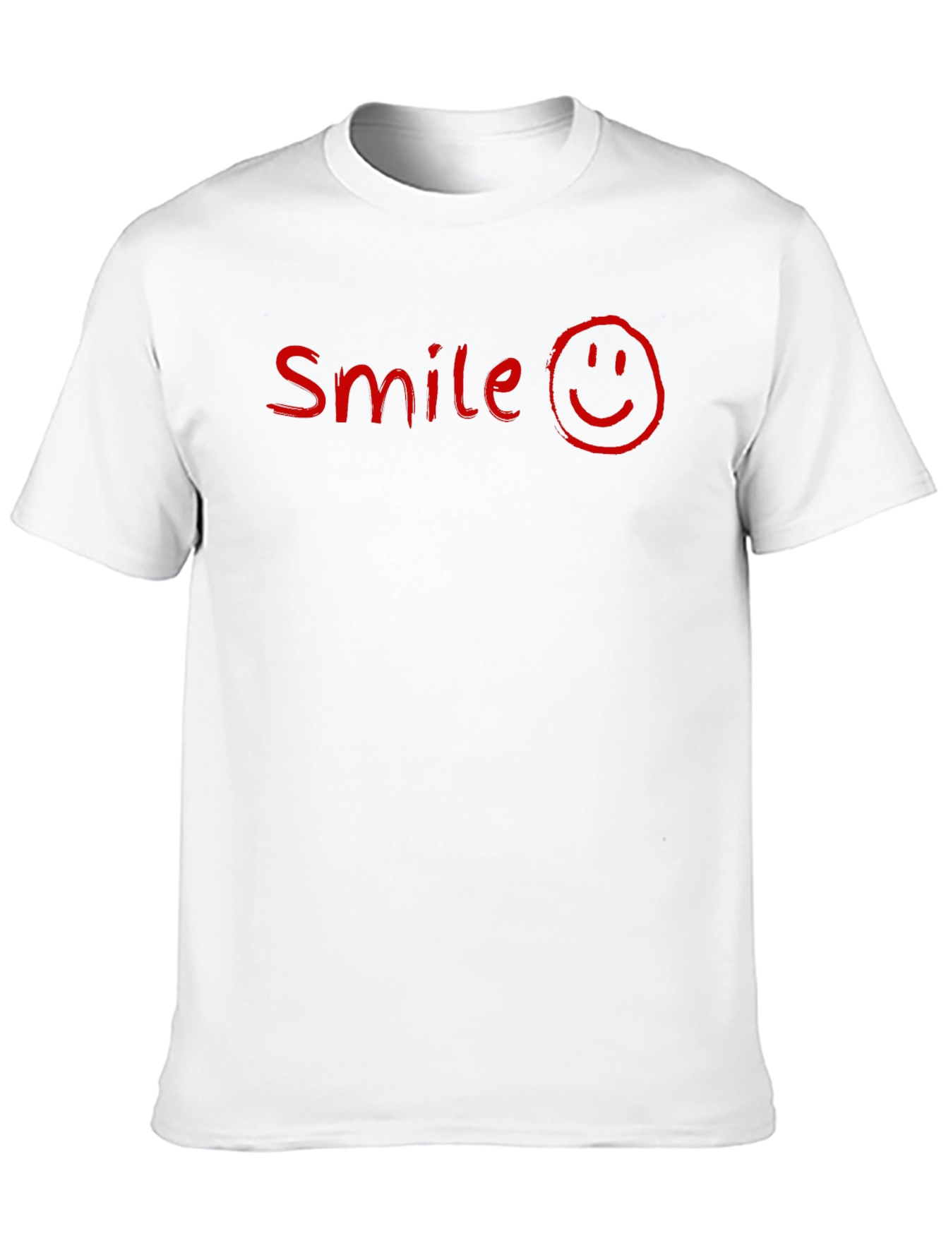 Smile Graphic Print Black T-Shirt