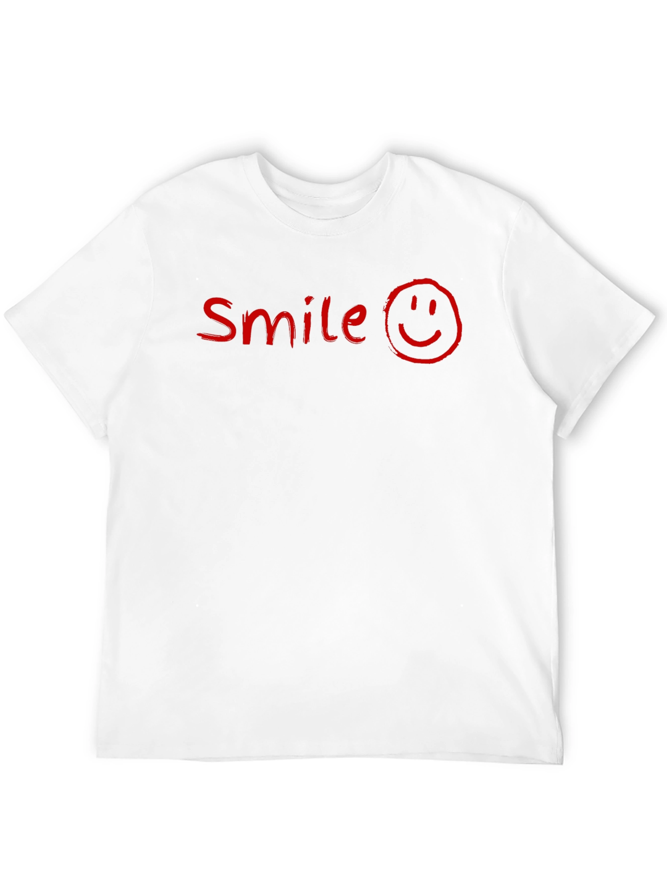 Smile Graphic Print Black T-Shirt