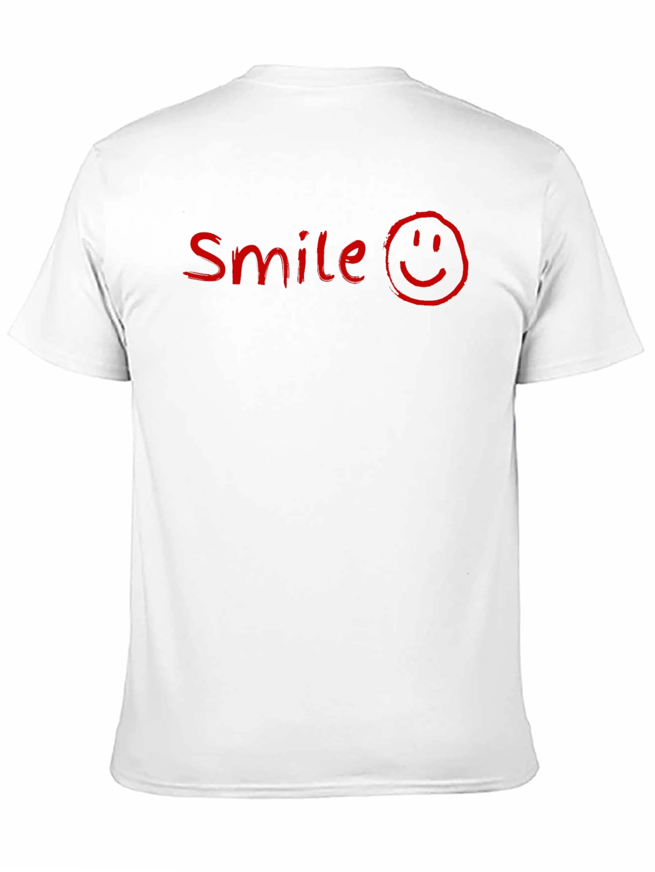 Smile Graphic Print Black T-Shirt