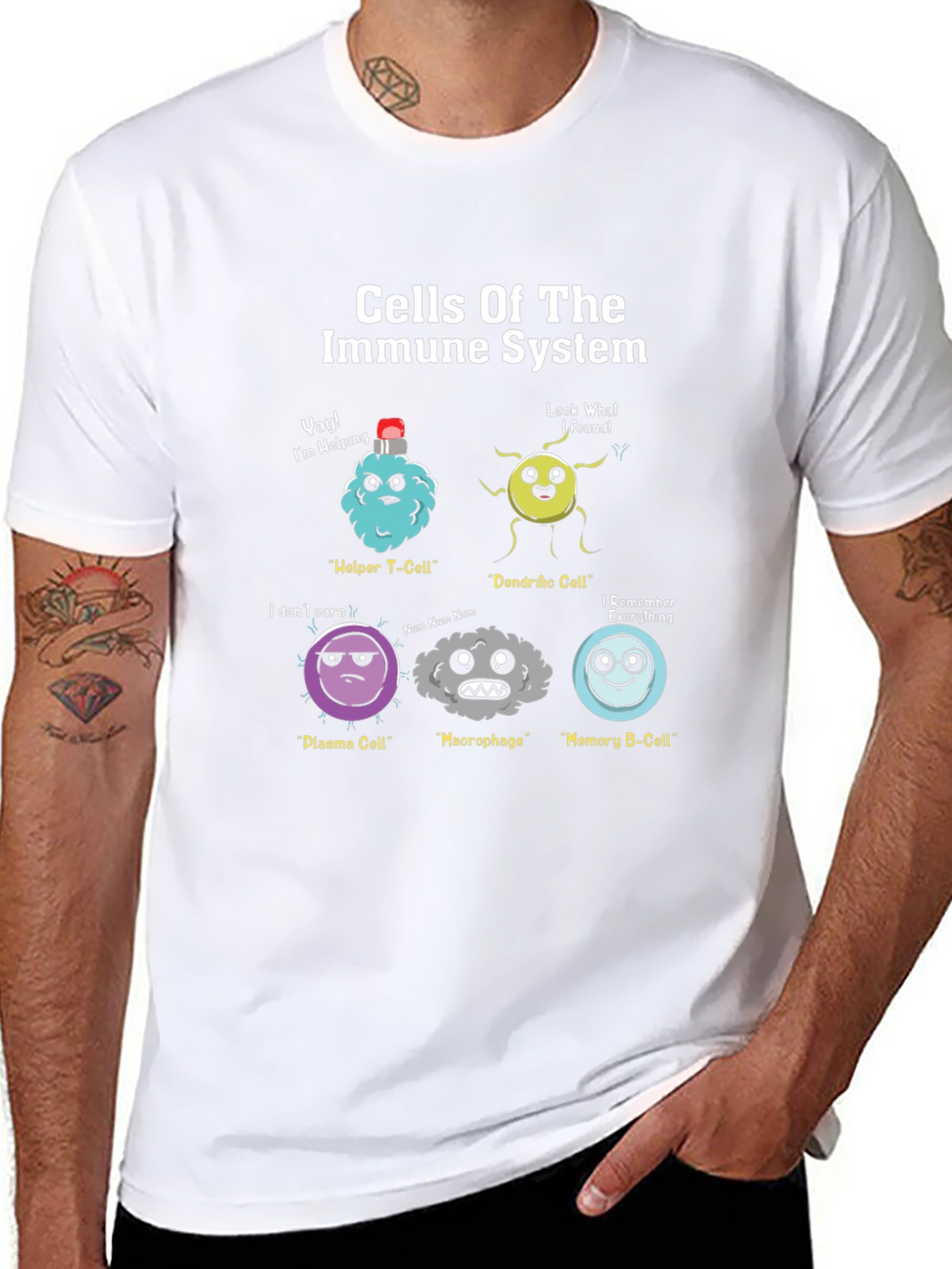 Immune System Cells Graphic T-Shirt