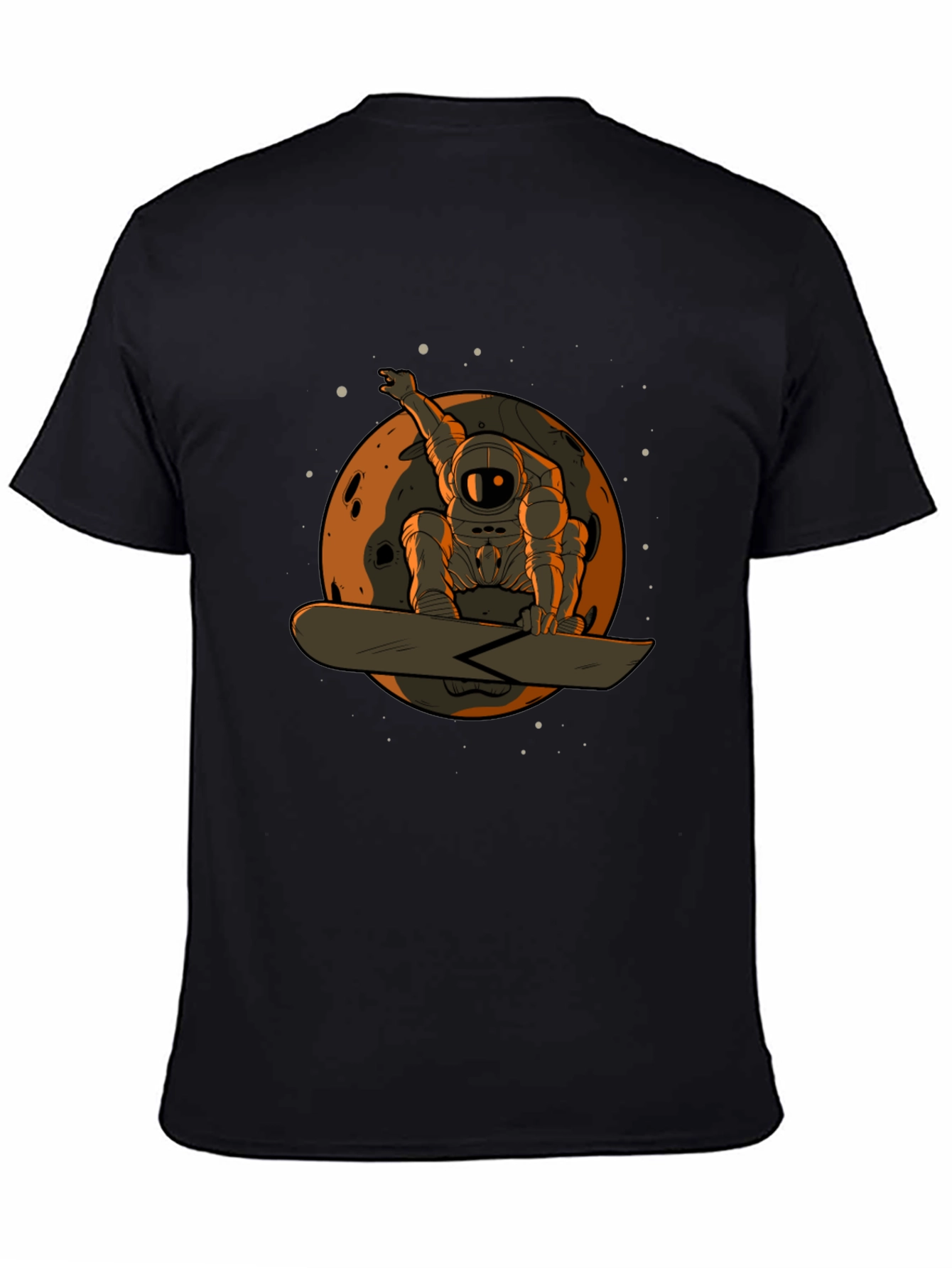 Astronaut Snowboarder Graphic T-Shirt