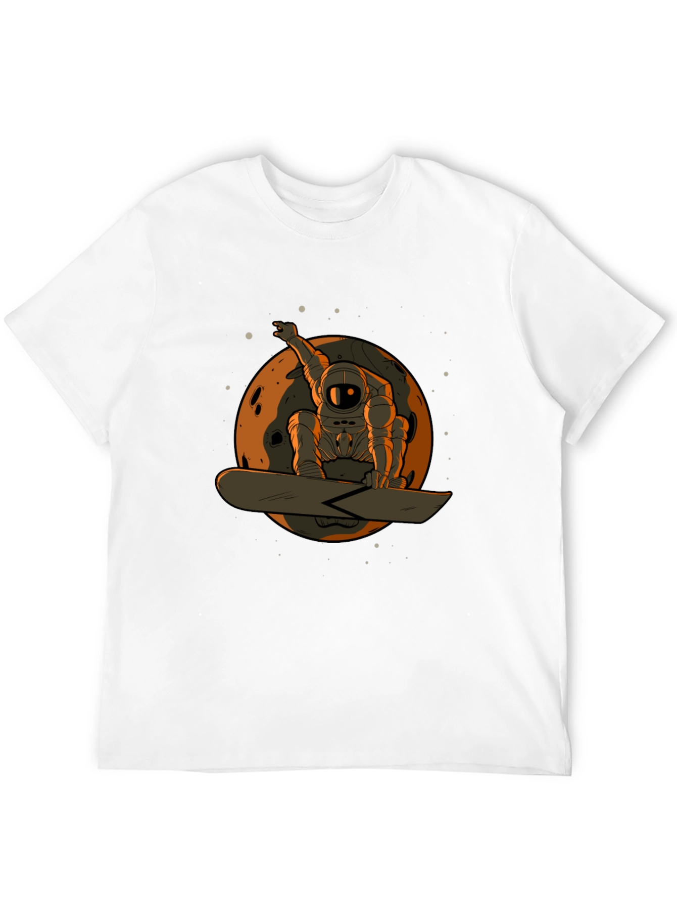 Astronaut Snowboarder Graphic T-Shirt
