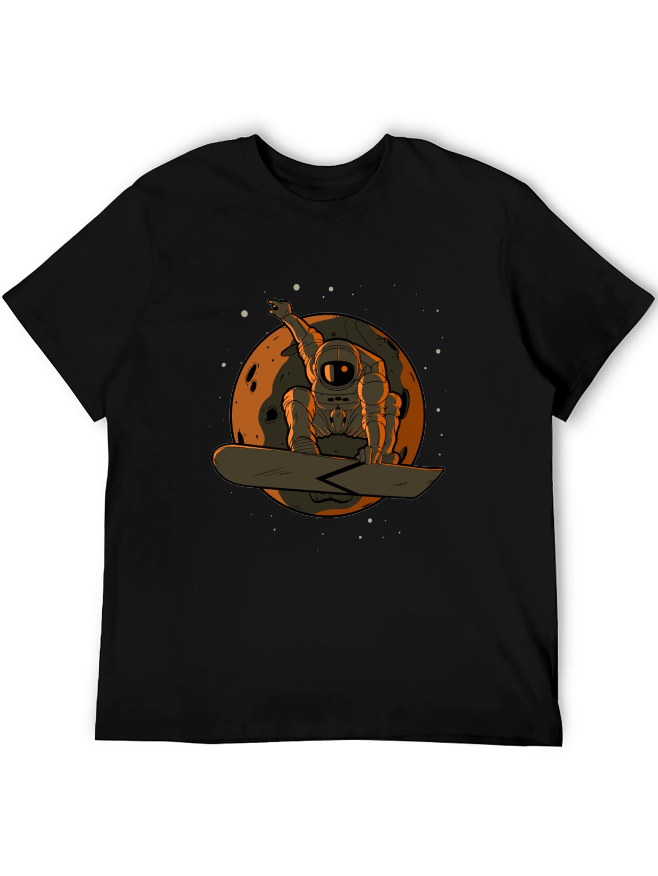 Astronaut Snowboarder Graphic T-Shirt