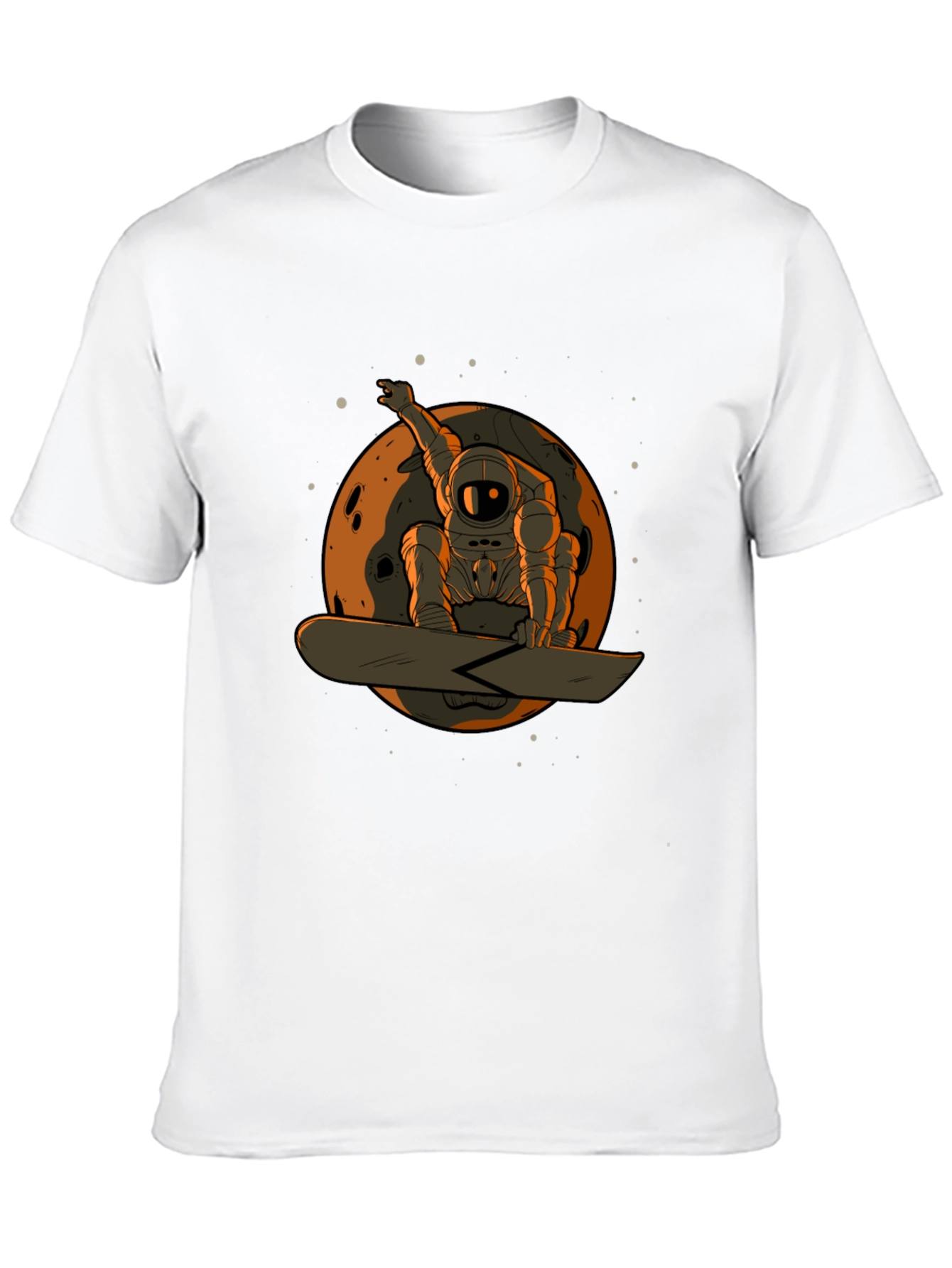 Astronaut Snowboarder Graphic T-Shirt