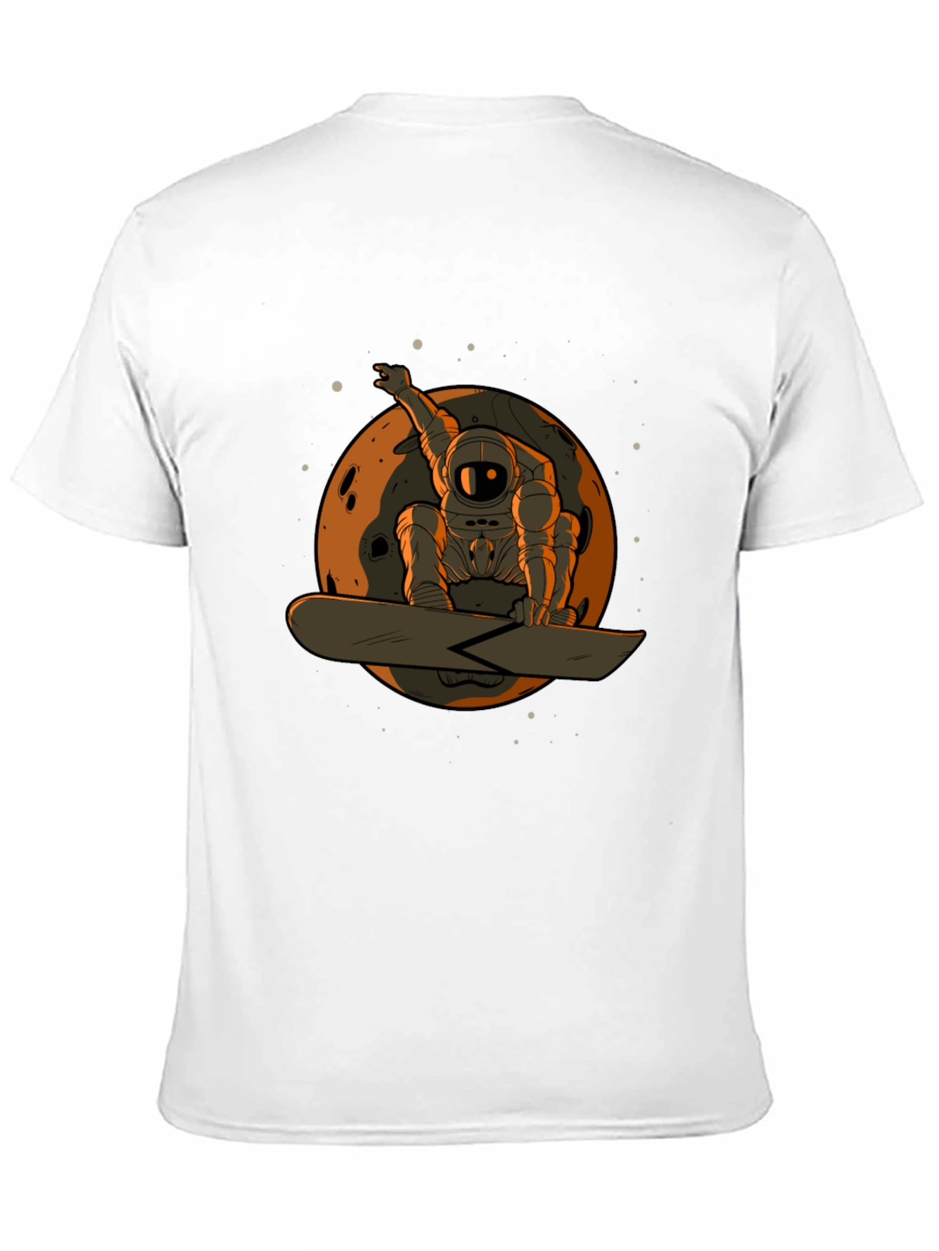 Astronaut Snowboarder Graphic T-Shirt