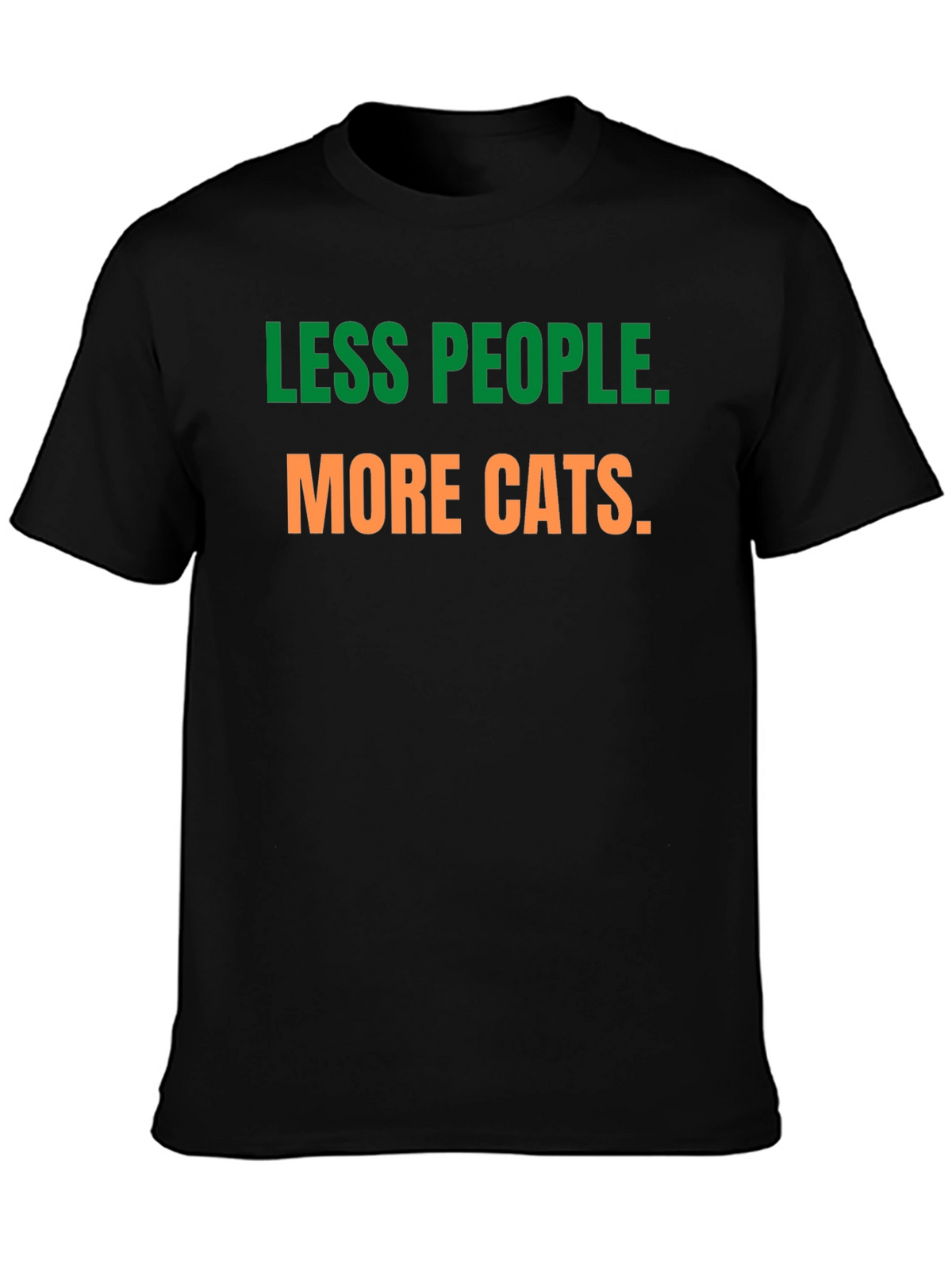 Less People More Cats Graphic Tee