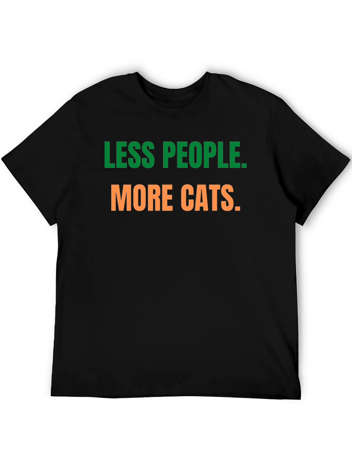 Less People More Cats Graphic Tee