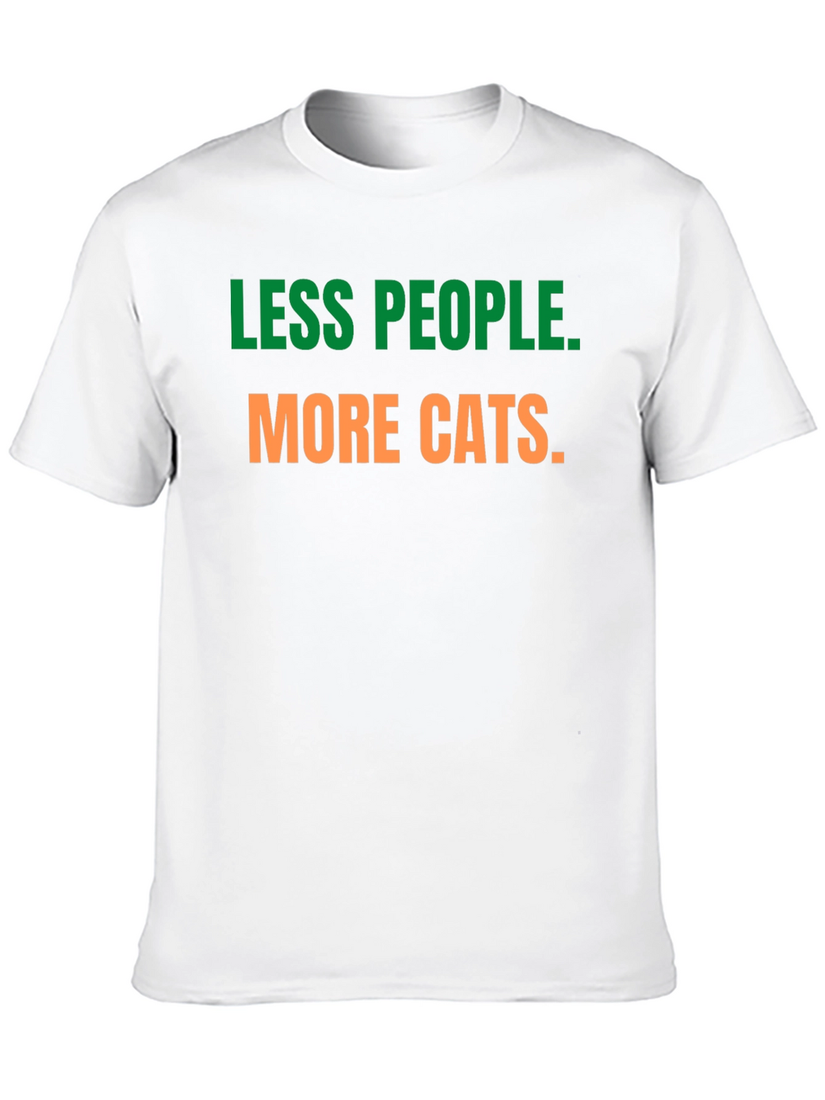 Less People More Cats Graphic Tee