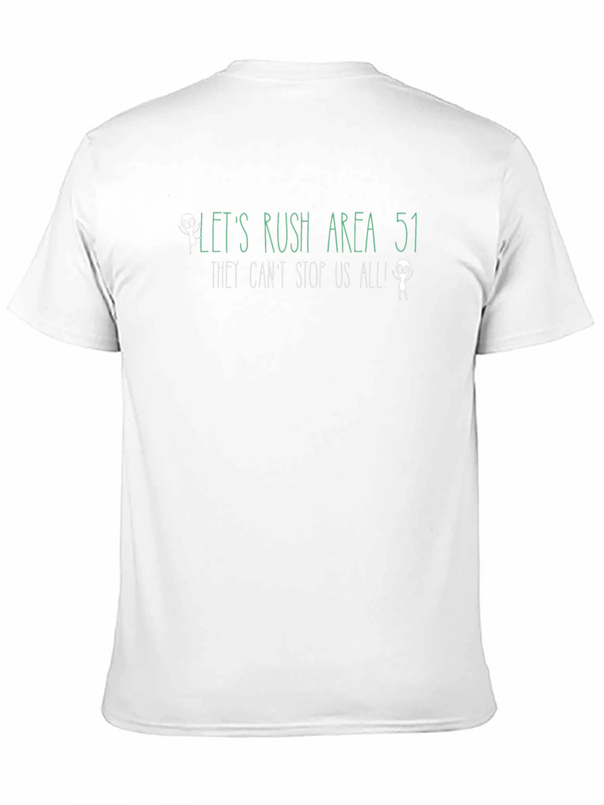 Lets Rush Area 51 Alien Graphic T-Shirt
