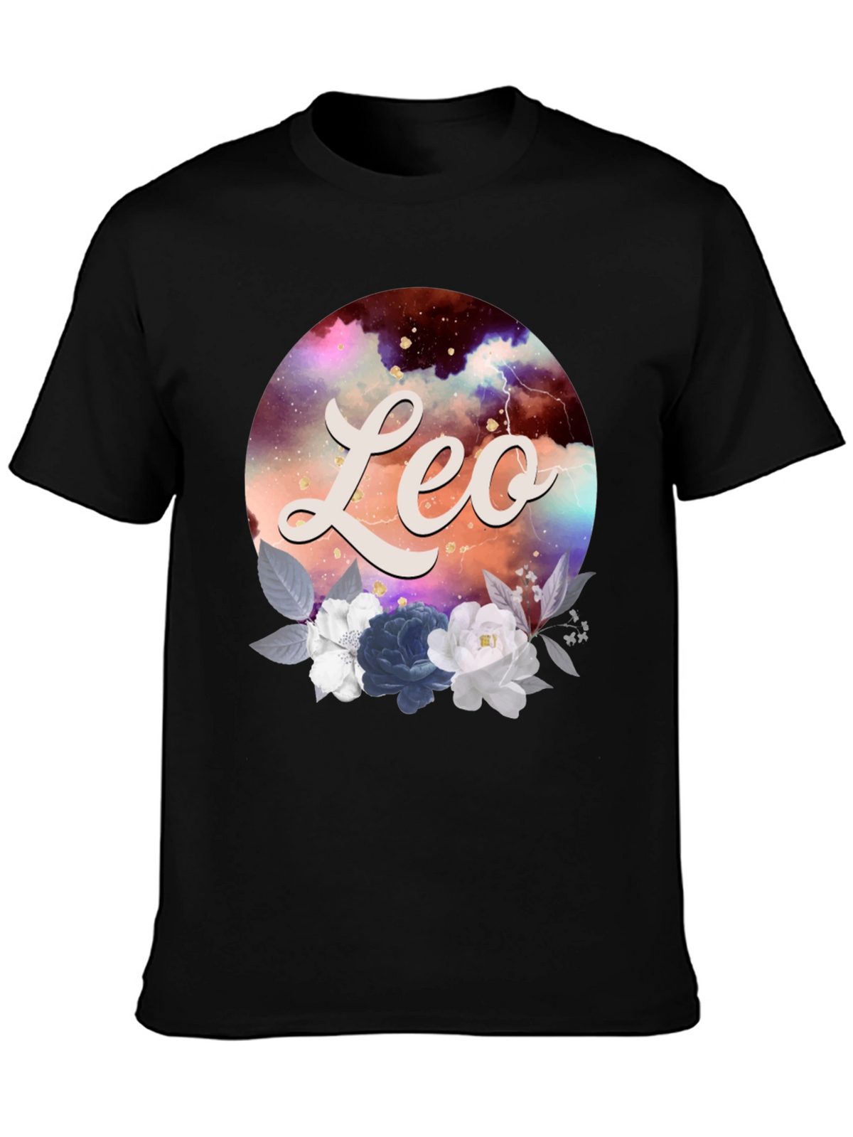 Leo Zodiac Floral T-Shirt