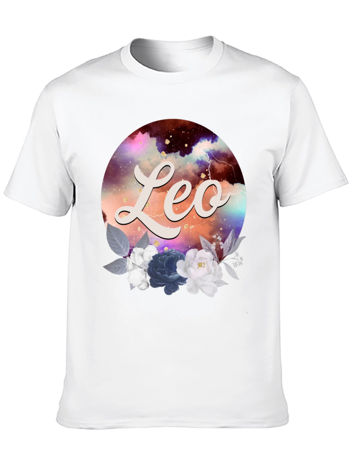 Leo Zodiac Floral T-Shirt