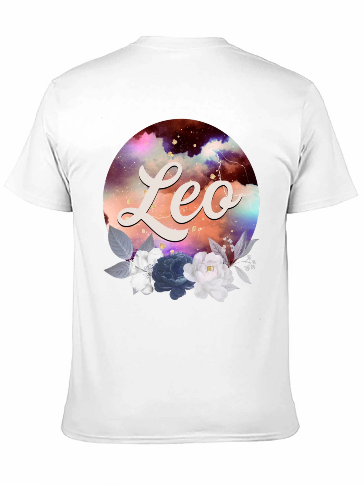 Leo Zodiac Floral T-Shirt