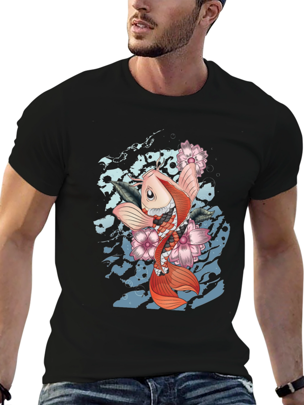 Koi Fish Graphic T-Shirt - Unique Design