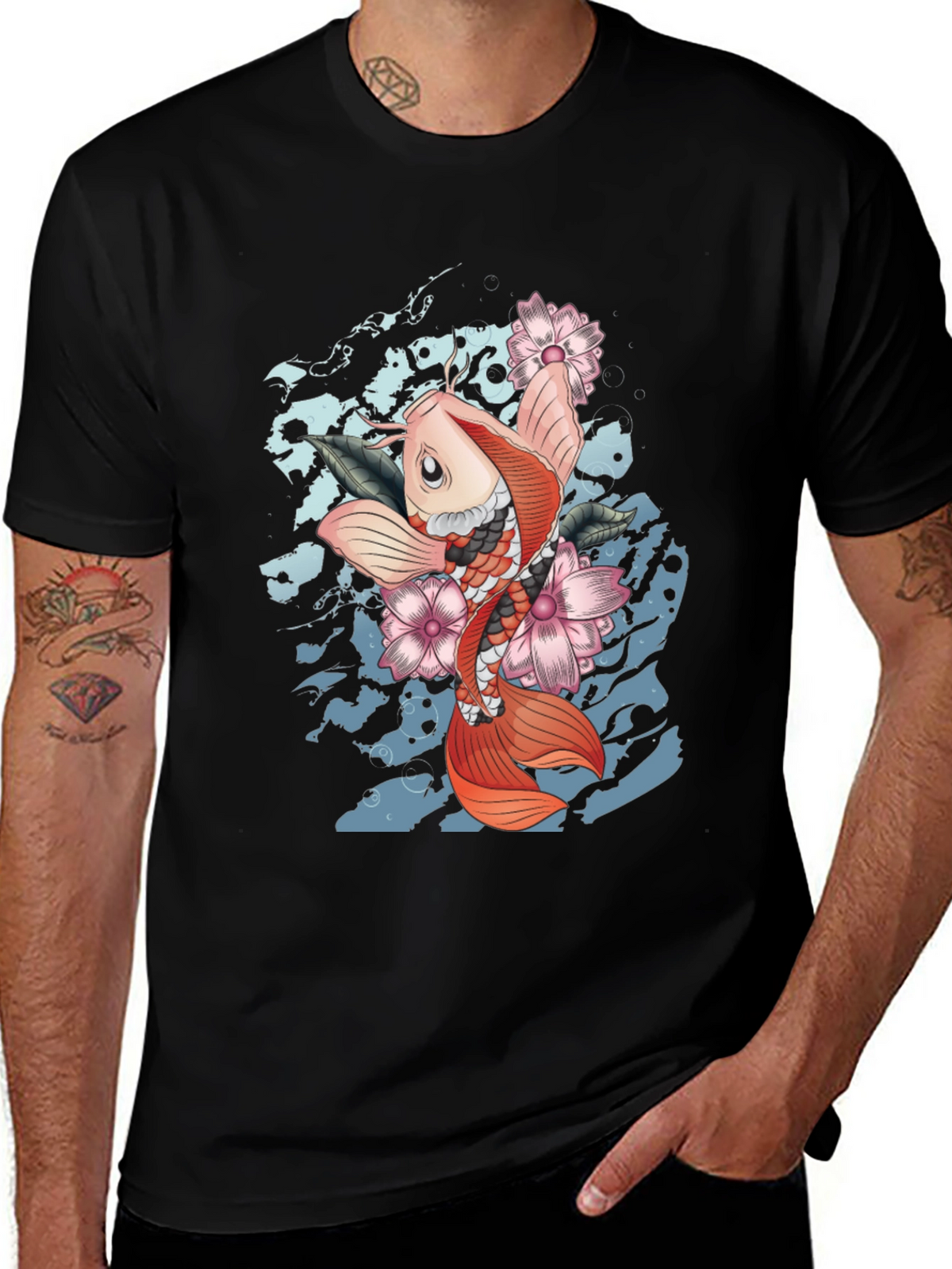 Koi Fish Graphic T-Shirt - Unique Design