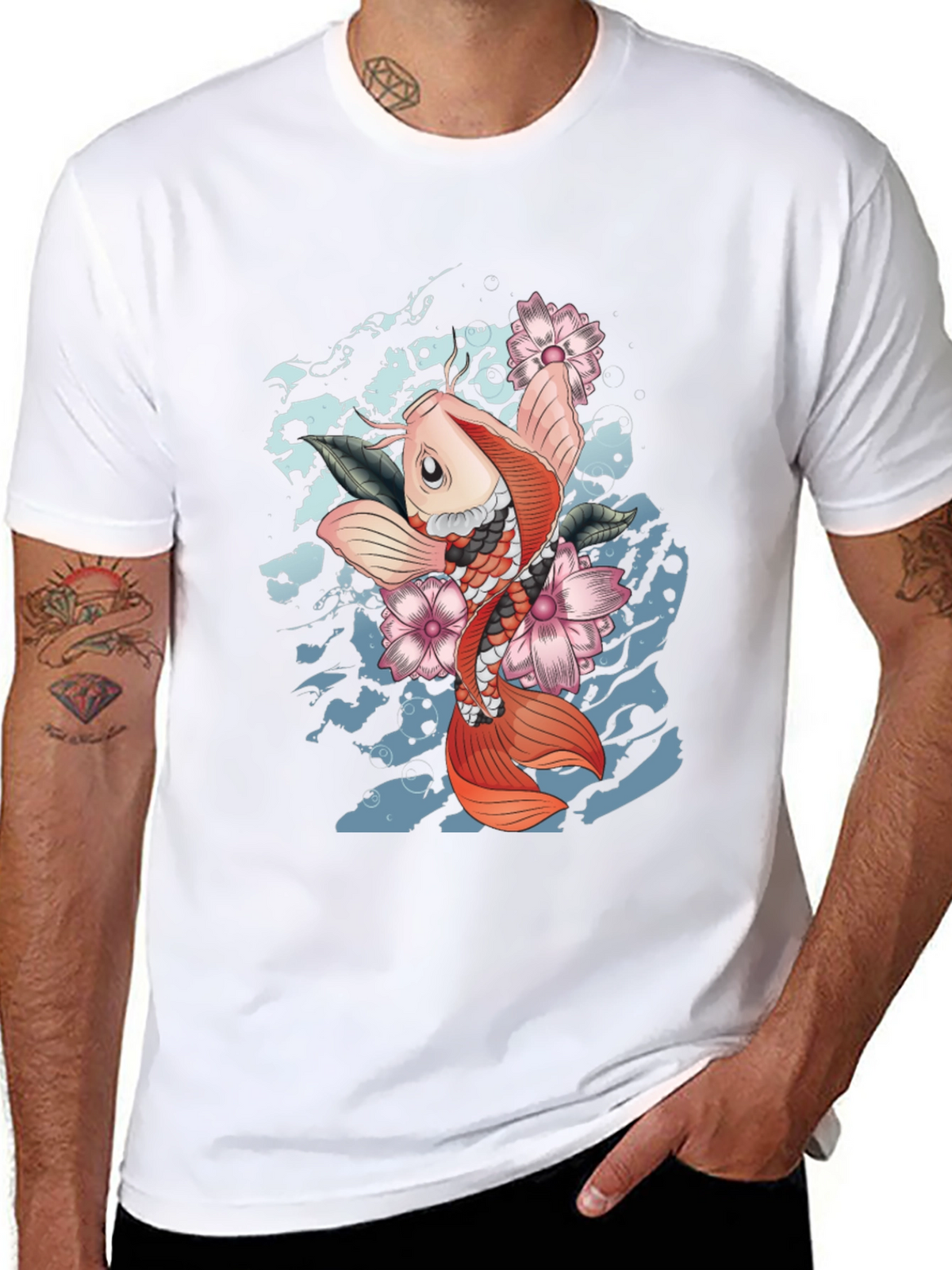Koi Fish Graphic T-Shirt - Unique Design