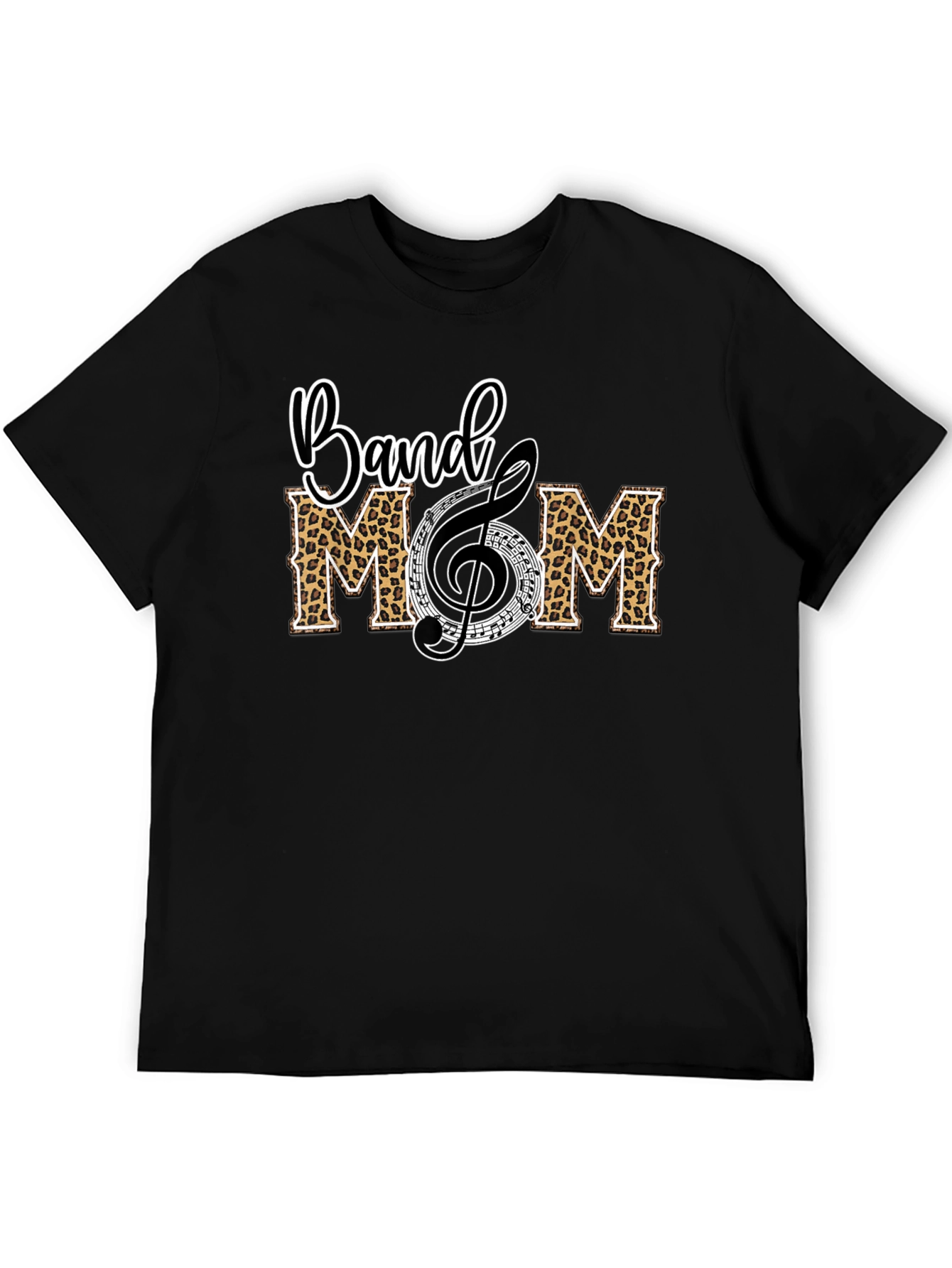 Band Mom Leopard Print T-Shirt