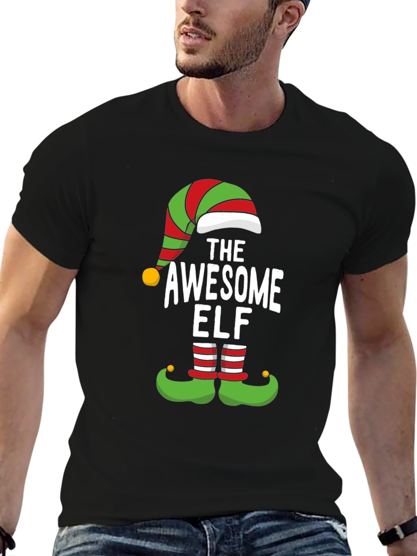Awesome Elf Christmas Holiday T-Shirt