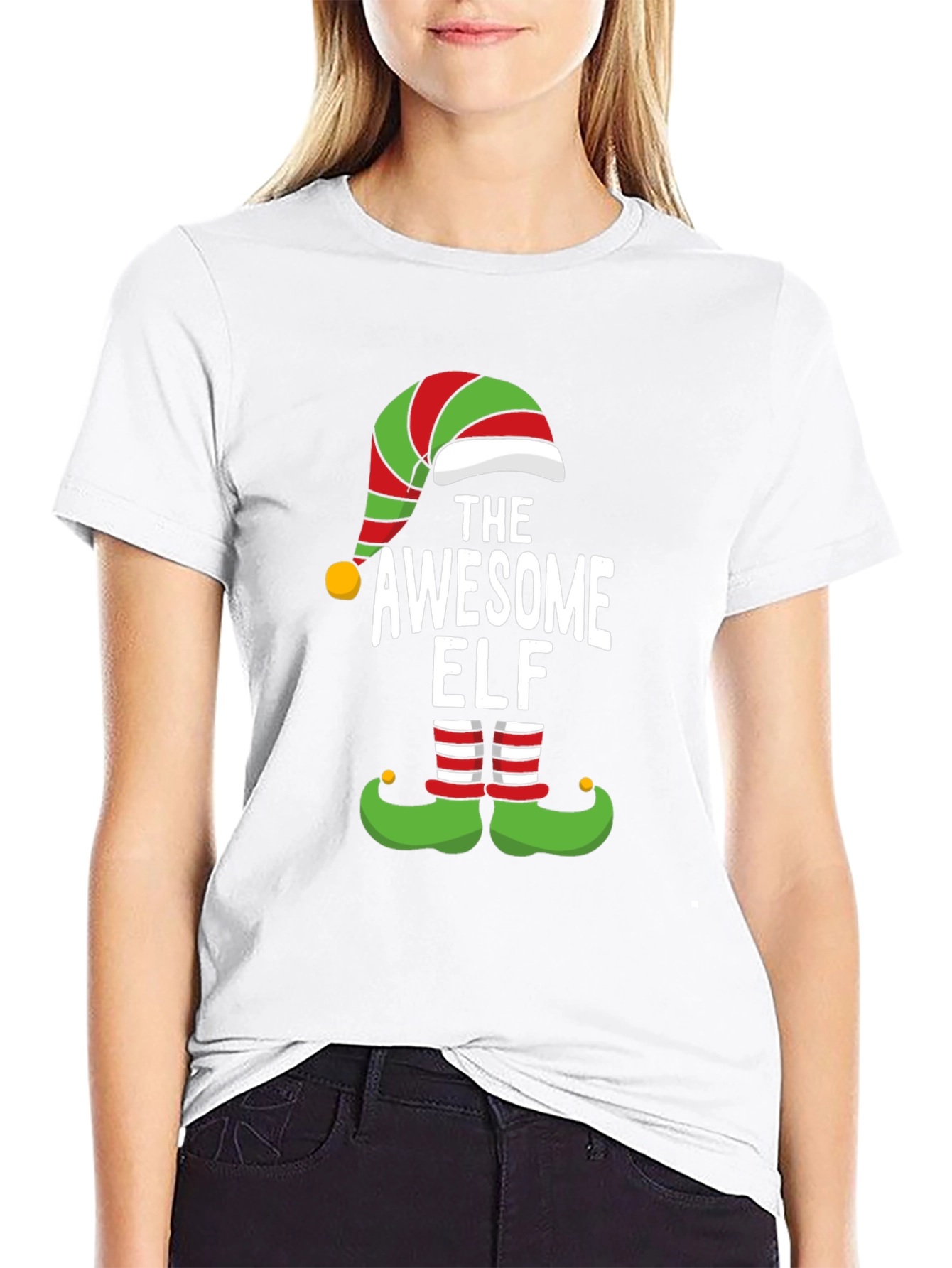 Awesome Elf Christmas Holiday T-Shirt