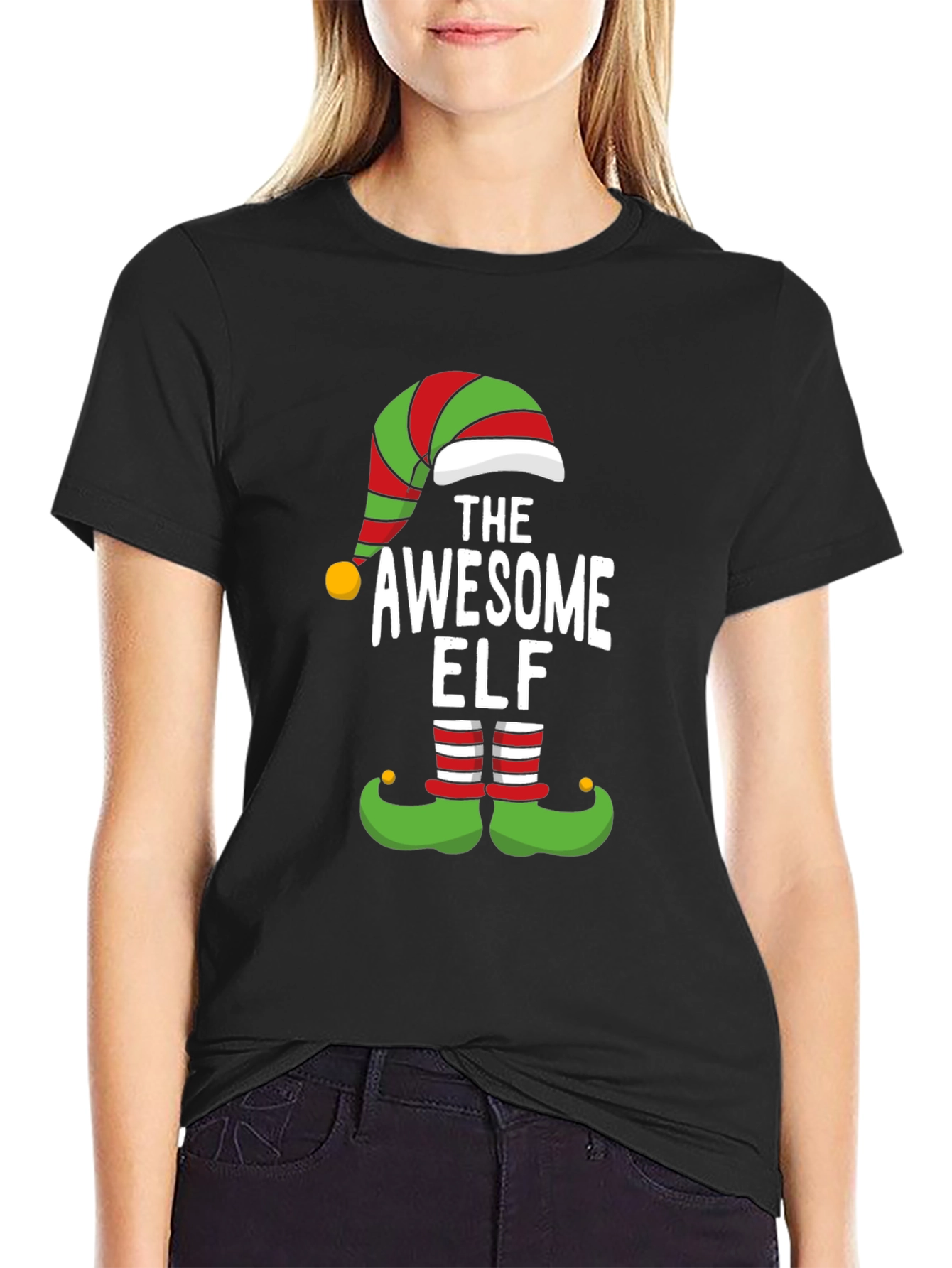 Awesome Elf Christmas Holiday T-Shirt