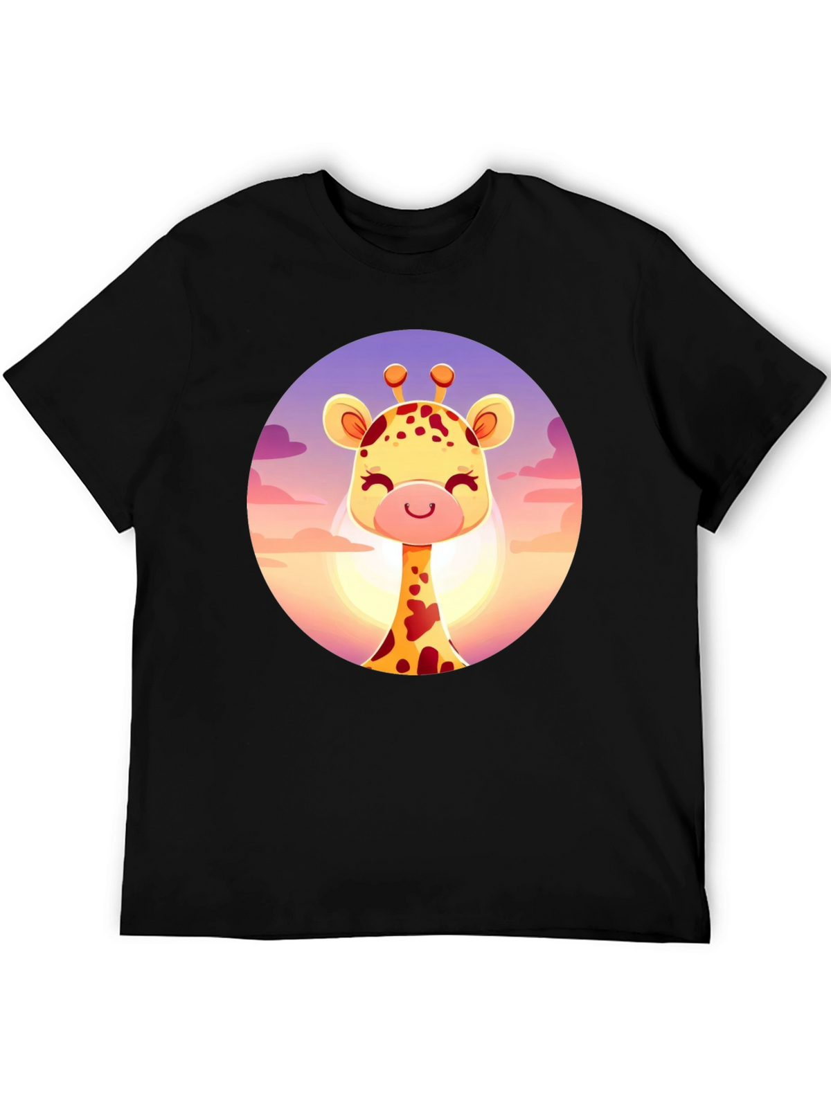 Giraffe Graphic Tee - Cute Animal Design