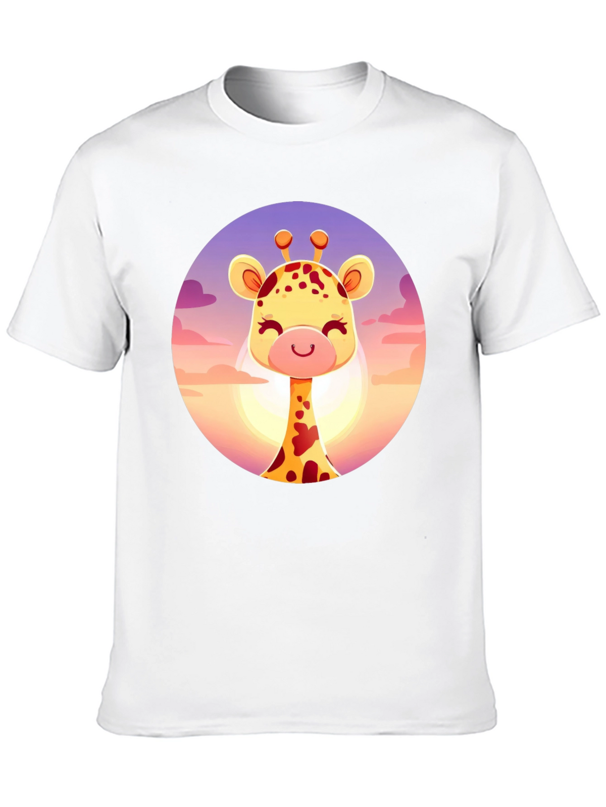 Giraffe Graphic Tee - Cute Animal Design