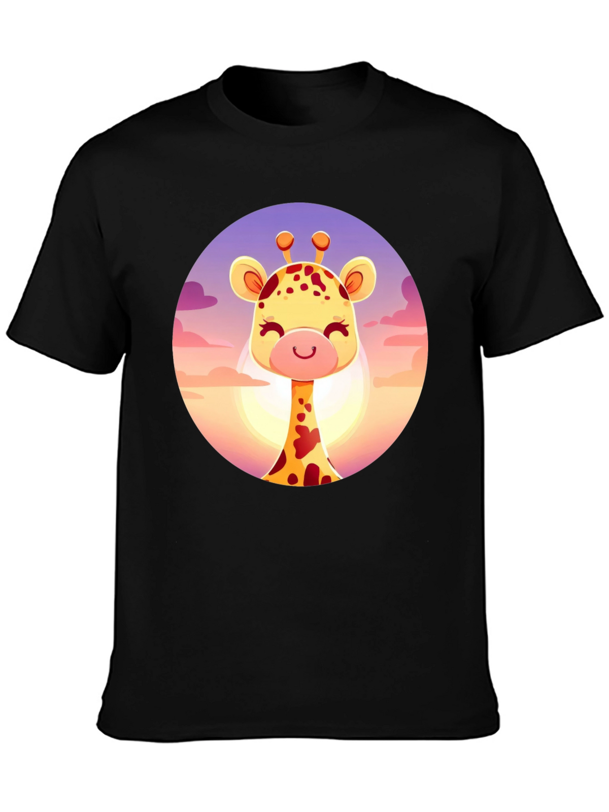 Giraffe Graphic Tee - Cute Animal Design