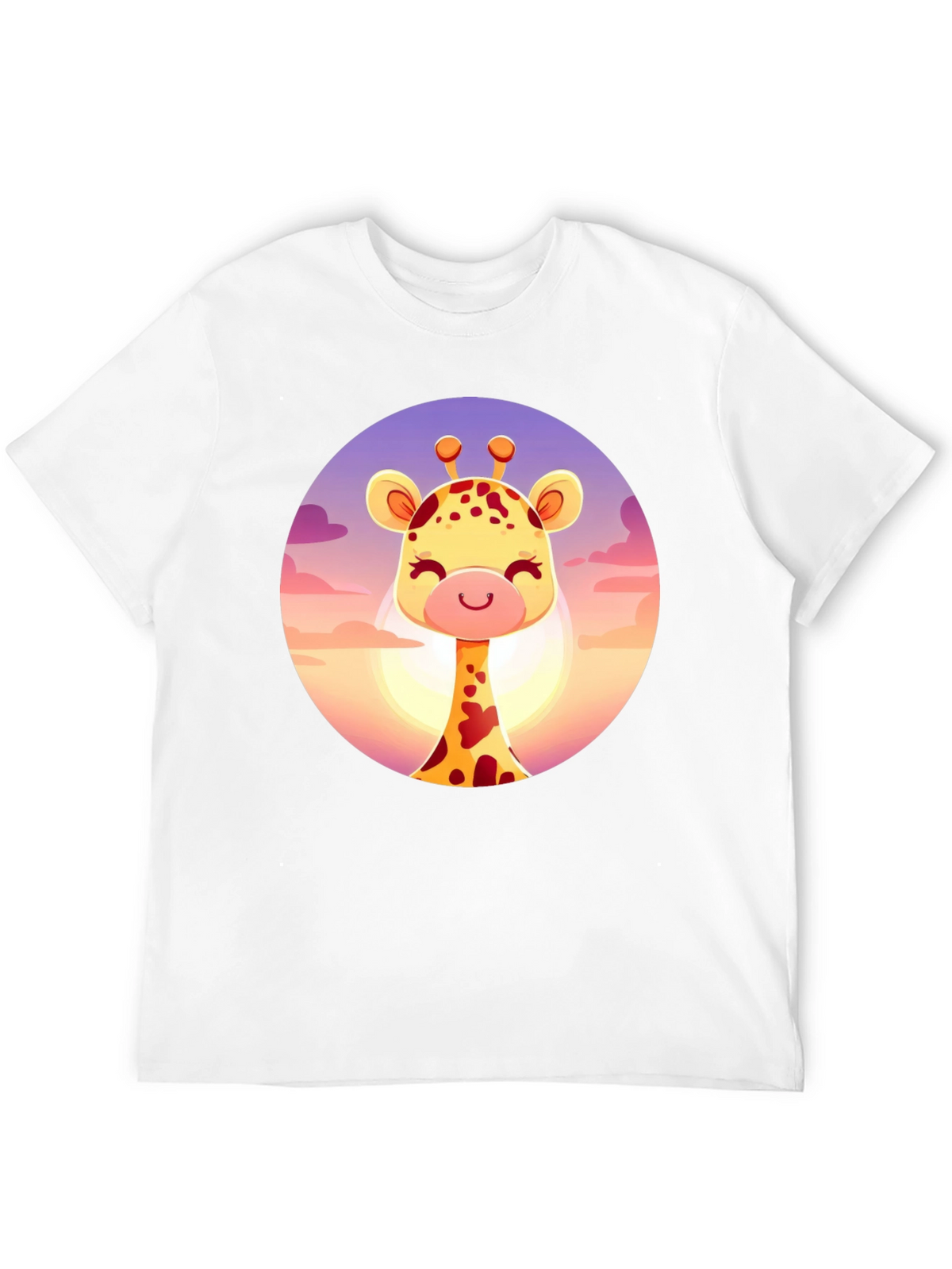 Giraffe Graphic Tee - Cute Animal Design