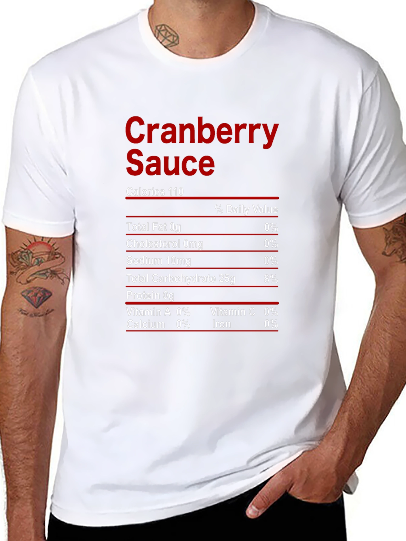 Cranberry Sauce Nutrition Facts T-Shirt