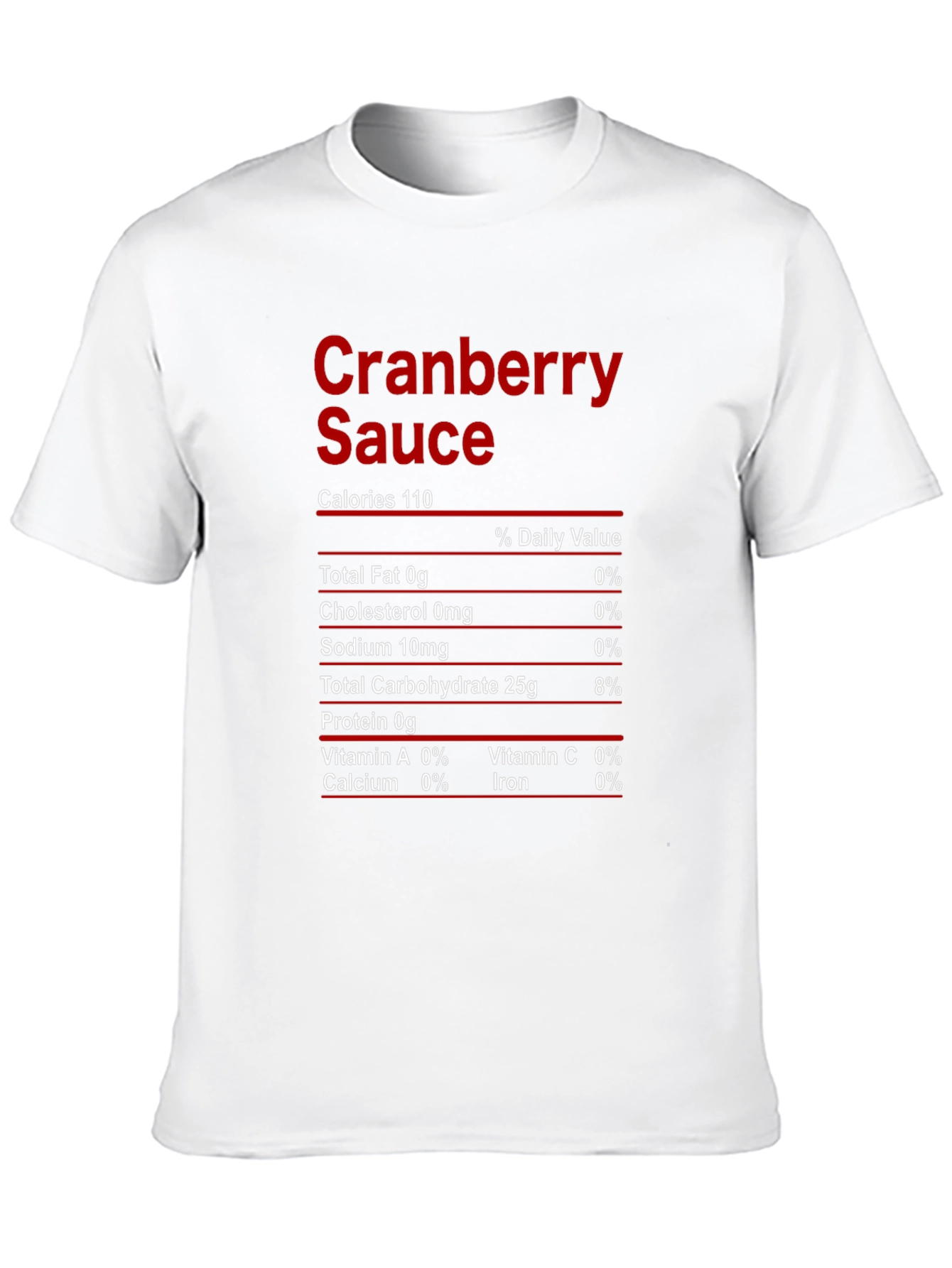Cranberry Sauce Nutrition Facts T-Shirt