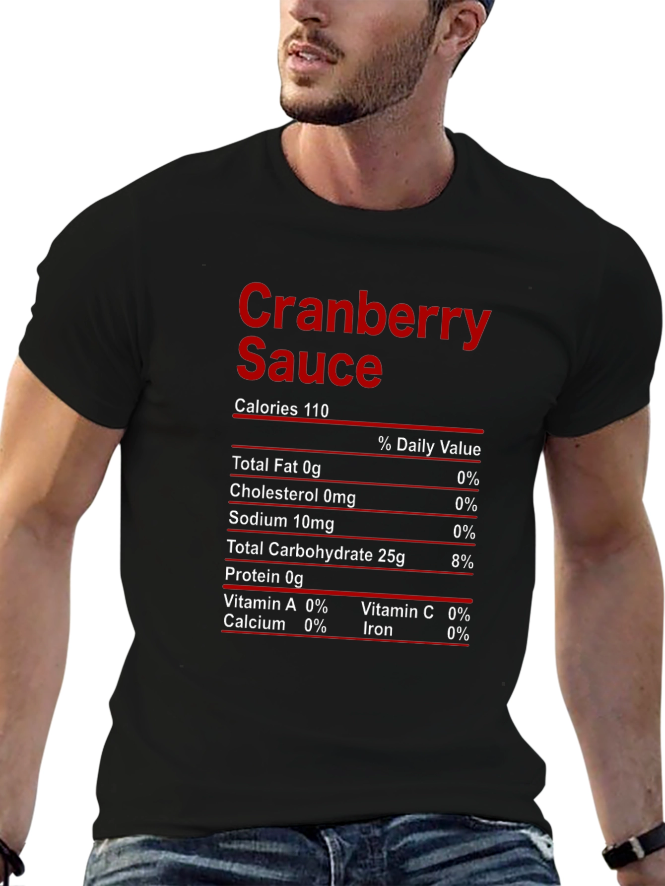 Cranberry Sauce Nutrition Facts T-Shirt